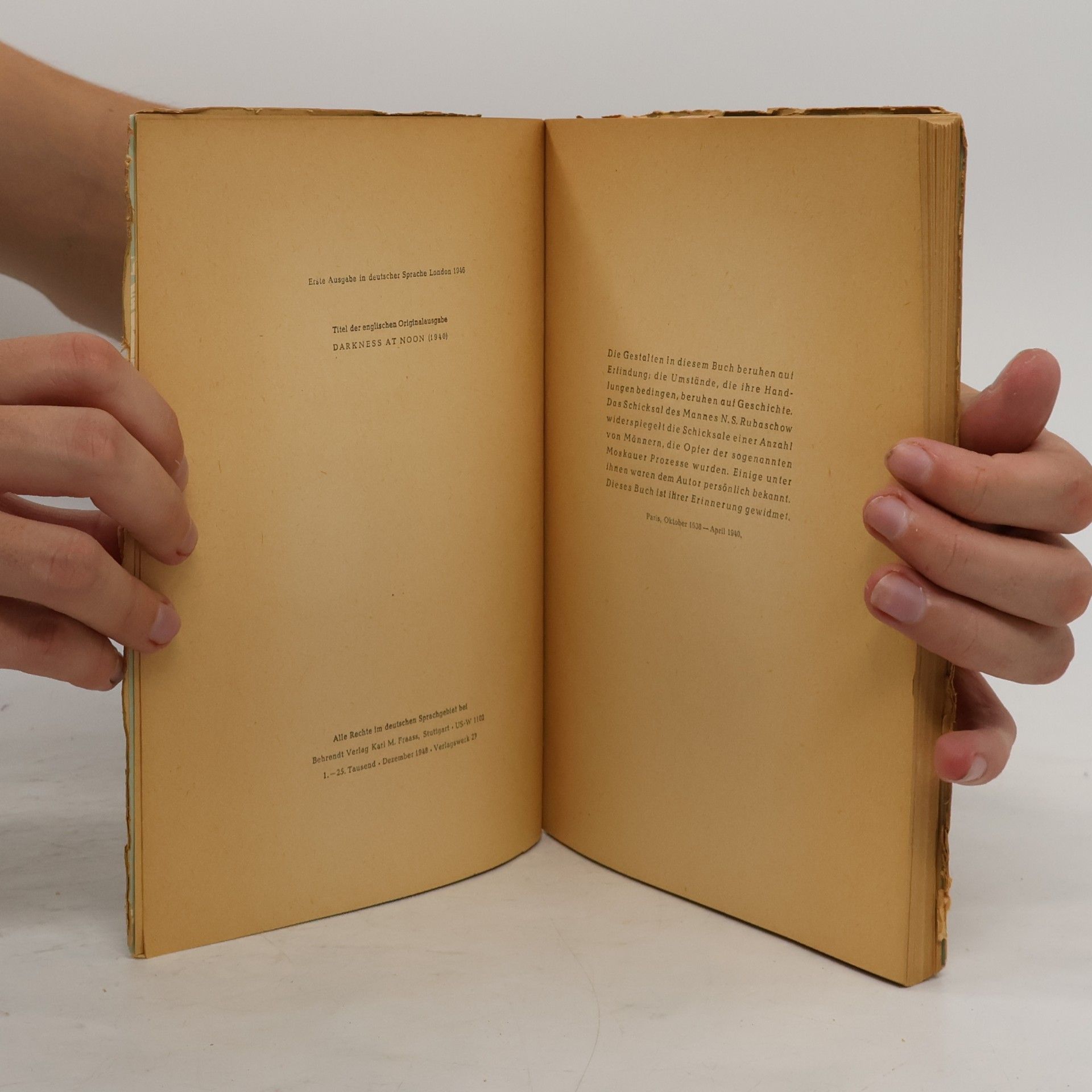 Arthur Koestler Sonnenfinsternis