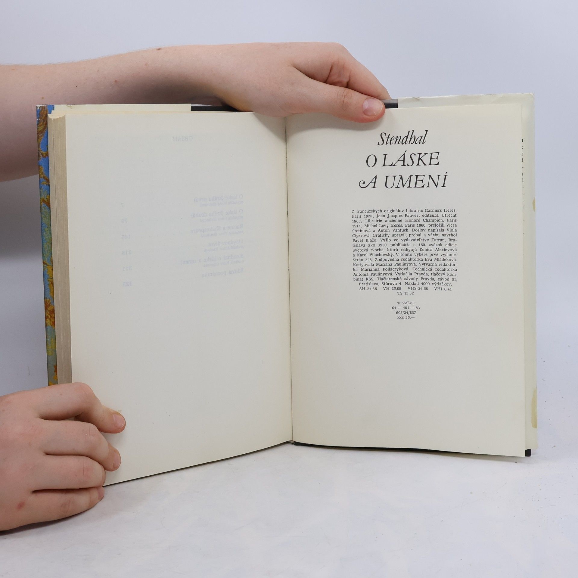 Stendhal O láske a umení