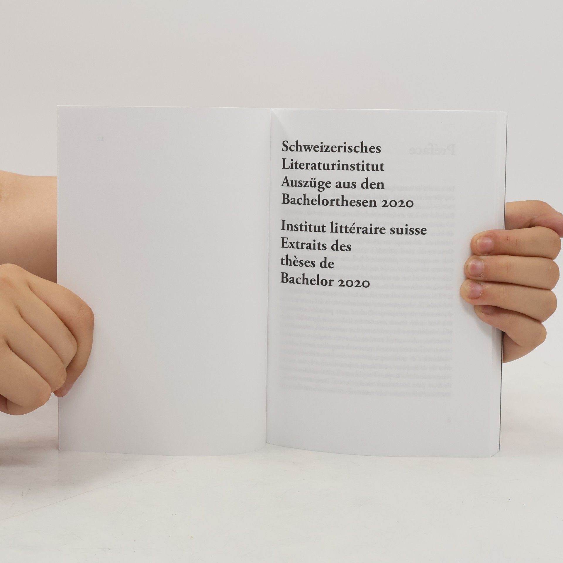 Autorenkollektiv Schweizerisches Literaturinstitut - Auszüge aus den Bachelorthesen 2020