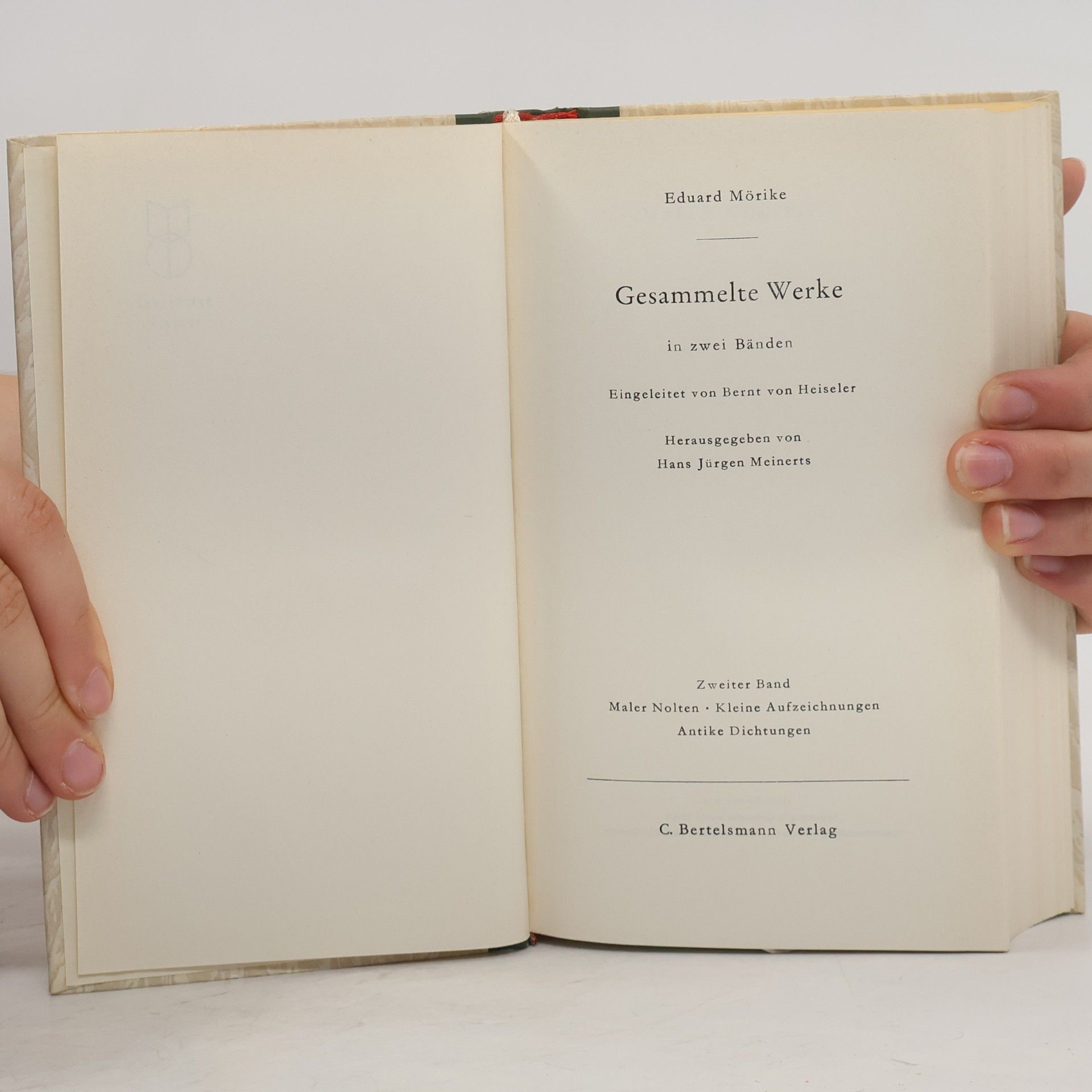 Eduard Mörike Gesammelte Werke 2