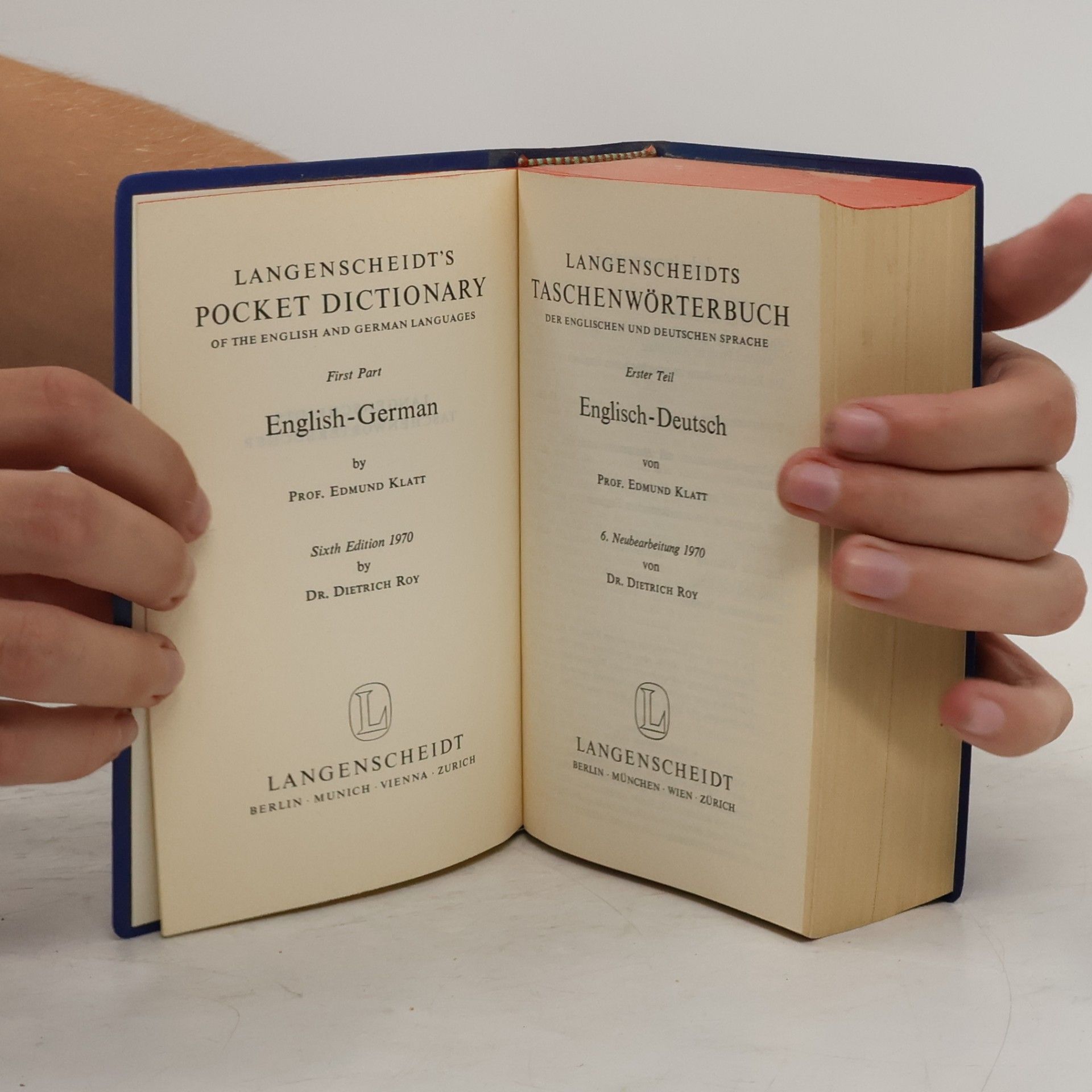 Edmunt Klatt Langescheidt's Pocket Dictionary 1, English-German / Langenscheidts Taschenwörterbuch 1, Englisch-Deutsch