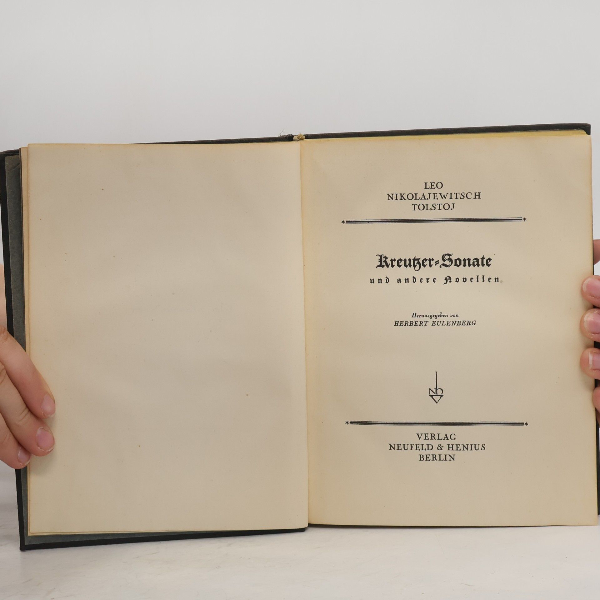 Lew Nikolajewitsch Tolstoi Kreutzer-Sonate und andere Novellen