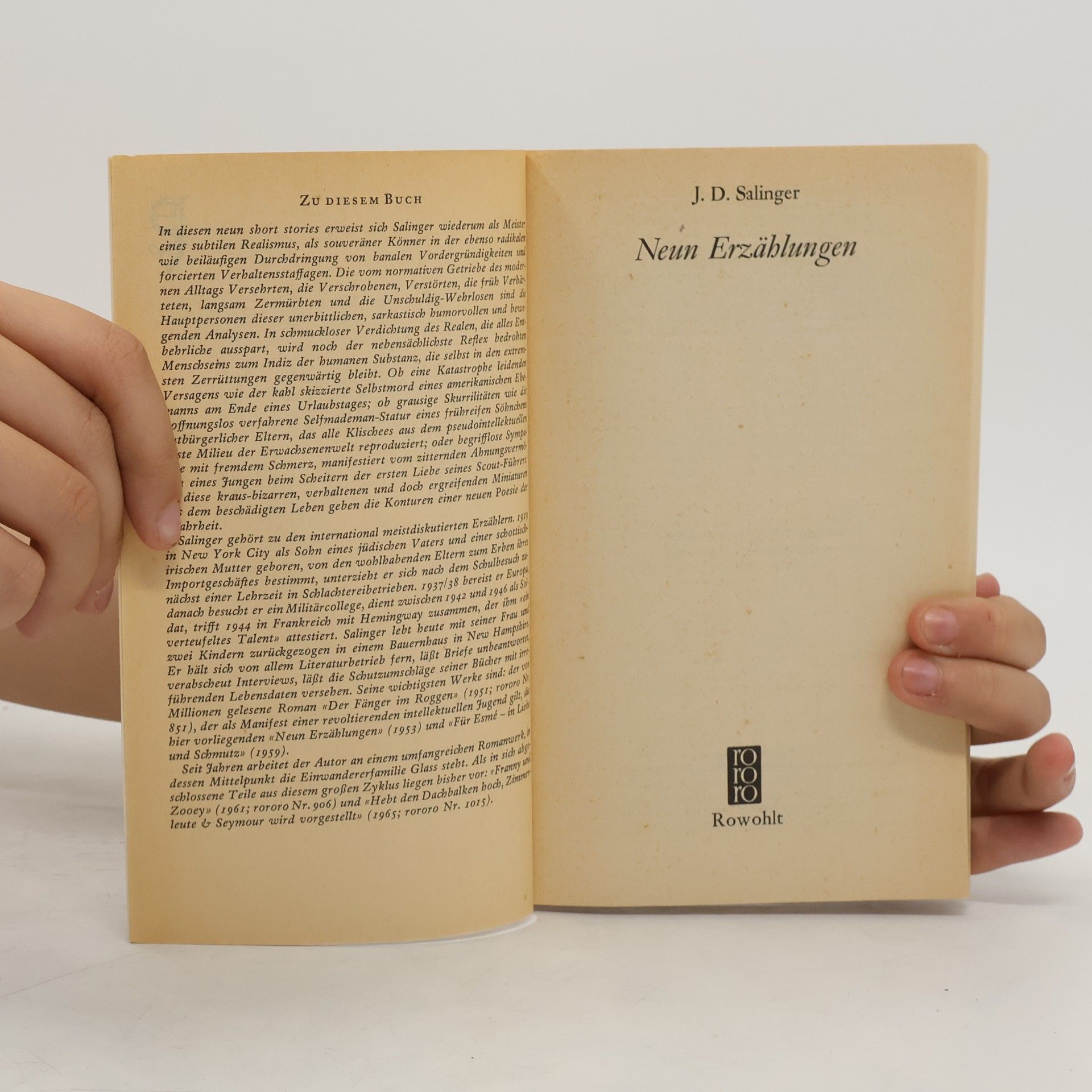 J. D. Salinger Neun Erzählungen