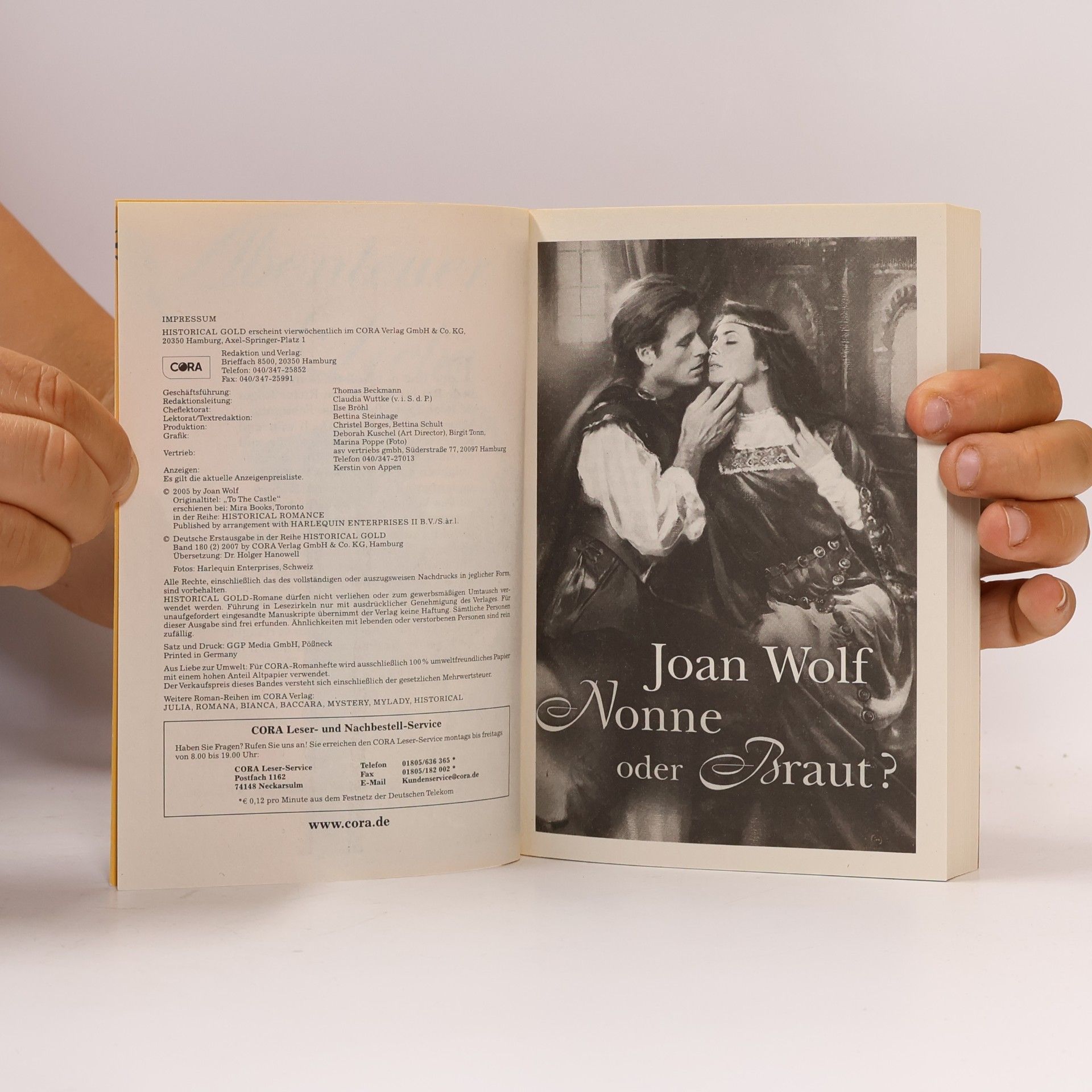 Joan Wolf Historical Gold Bd. 180. Nonne oder Braut?