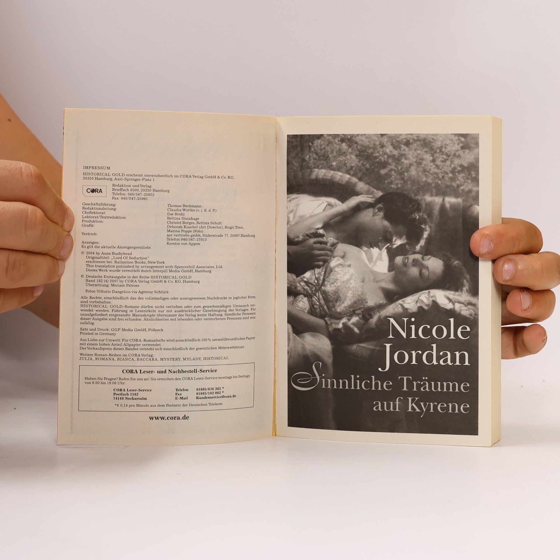 Nicole Jordan Historical Gold Bd. 182. Sinnliche Traumé auf Kyrene