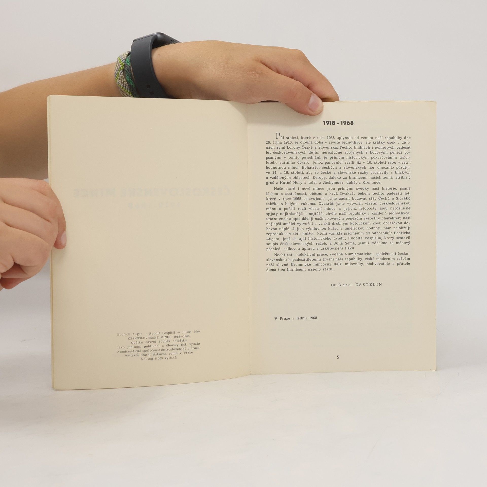 Bedřich Augst Československé mince 1918-1968