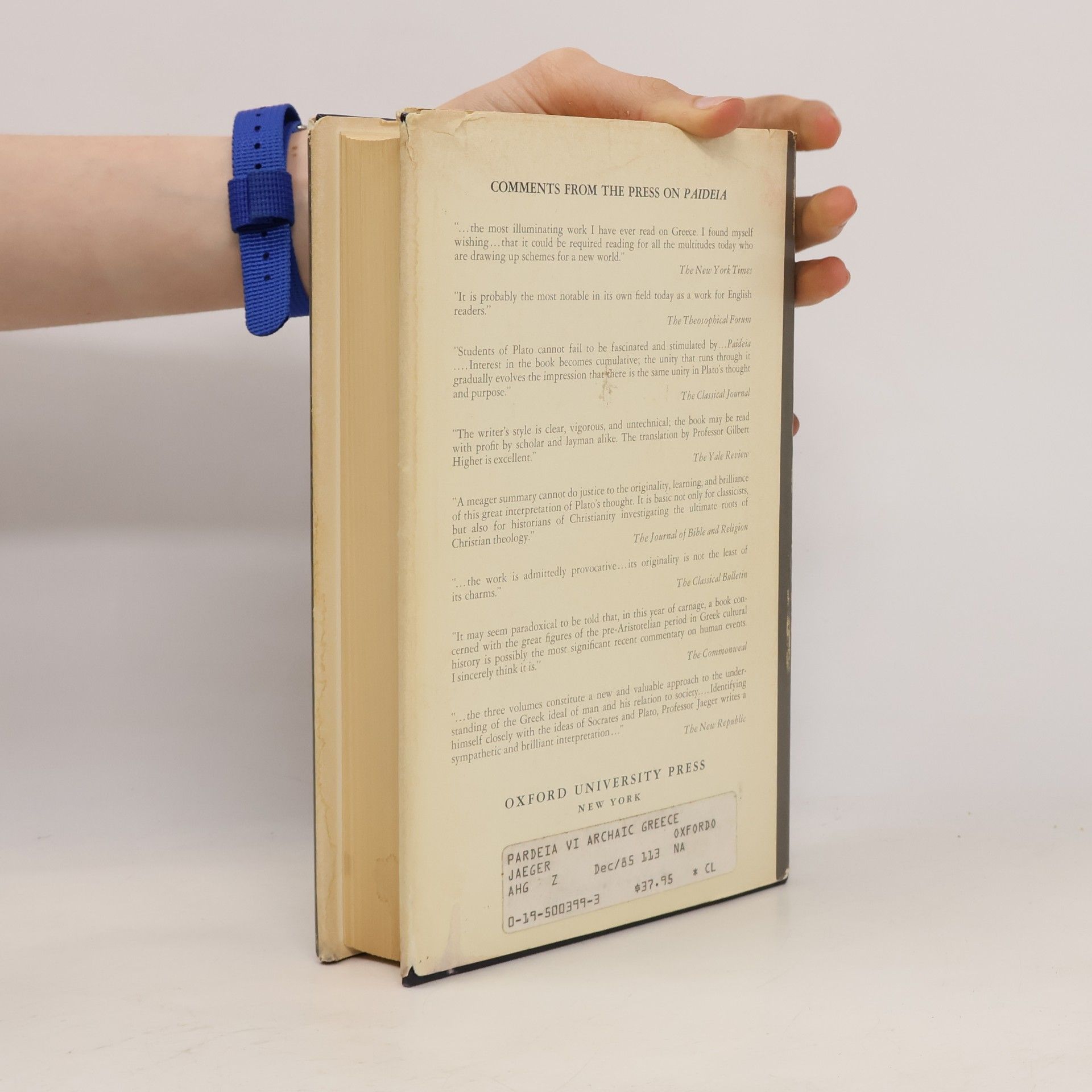 Werner Wilhelm Jaeger Paideia - 1: The Ideals of Greek Culture