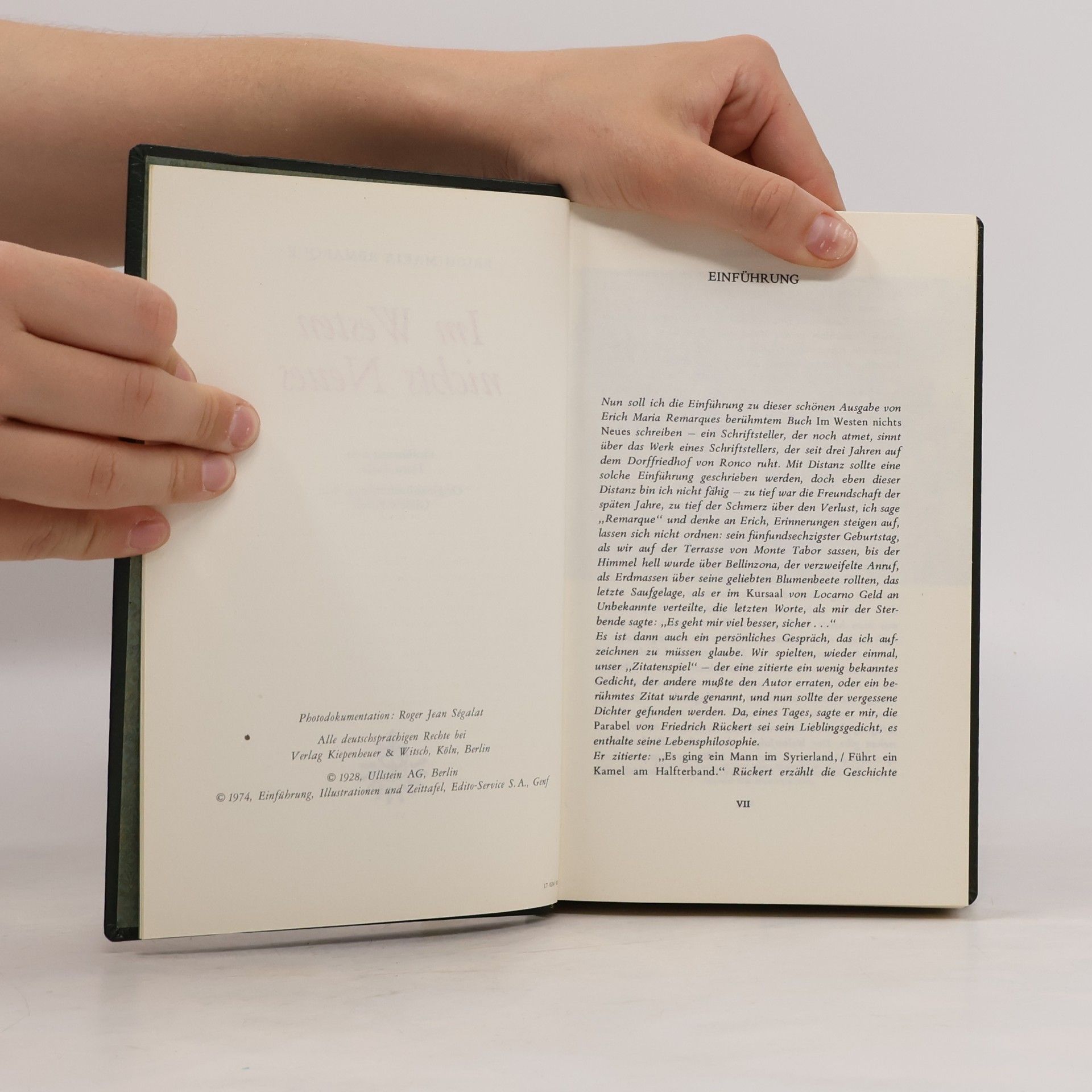 Erich Maria Remarque Im Westen nichts Neues