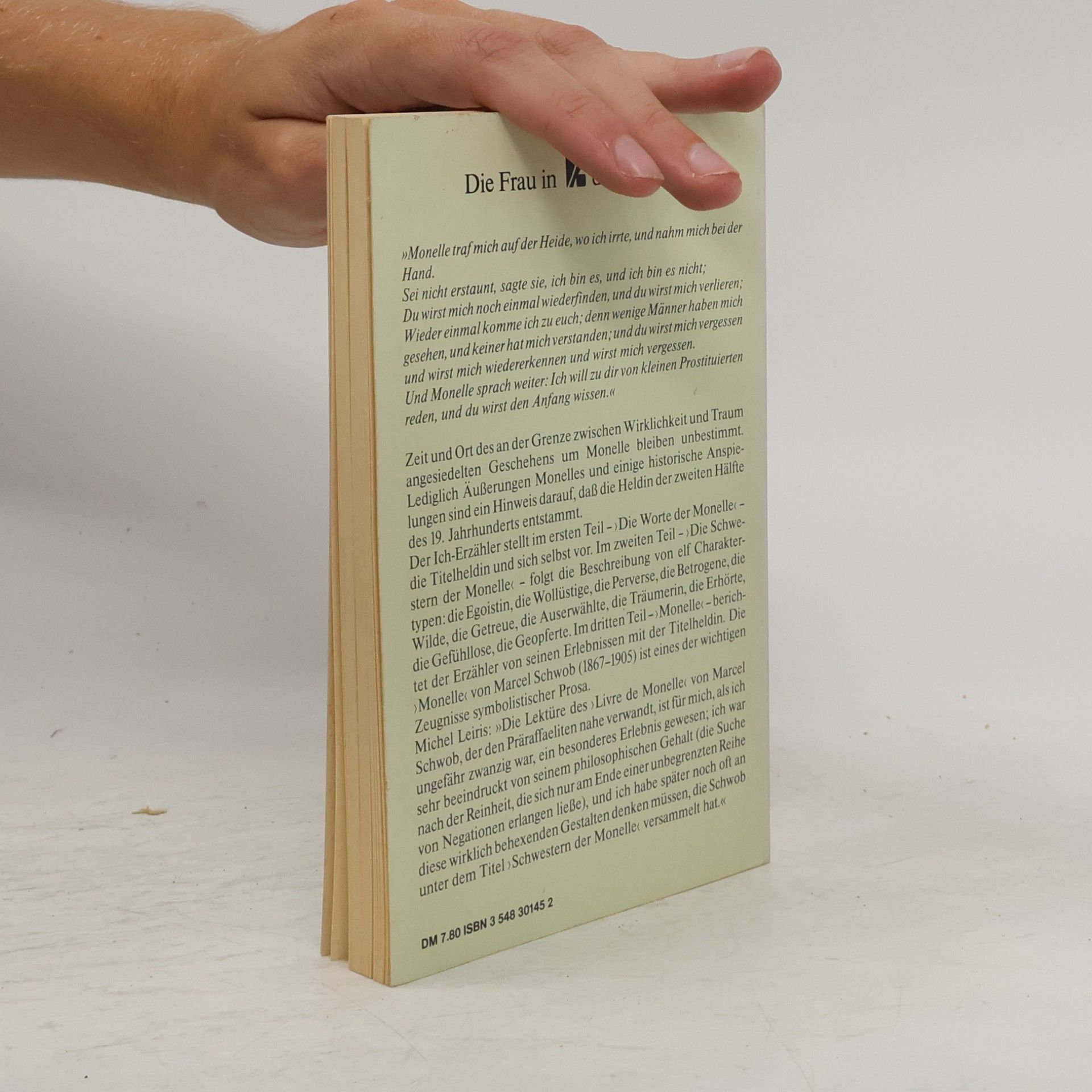 Marcel Schwob Das Buch Monelle