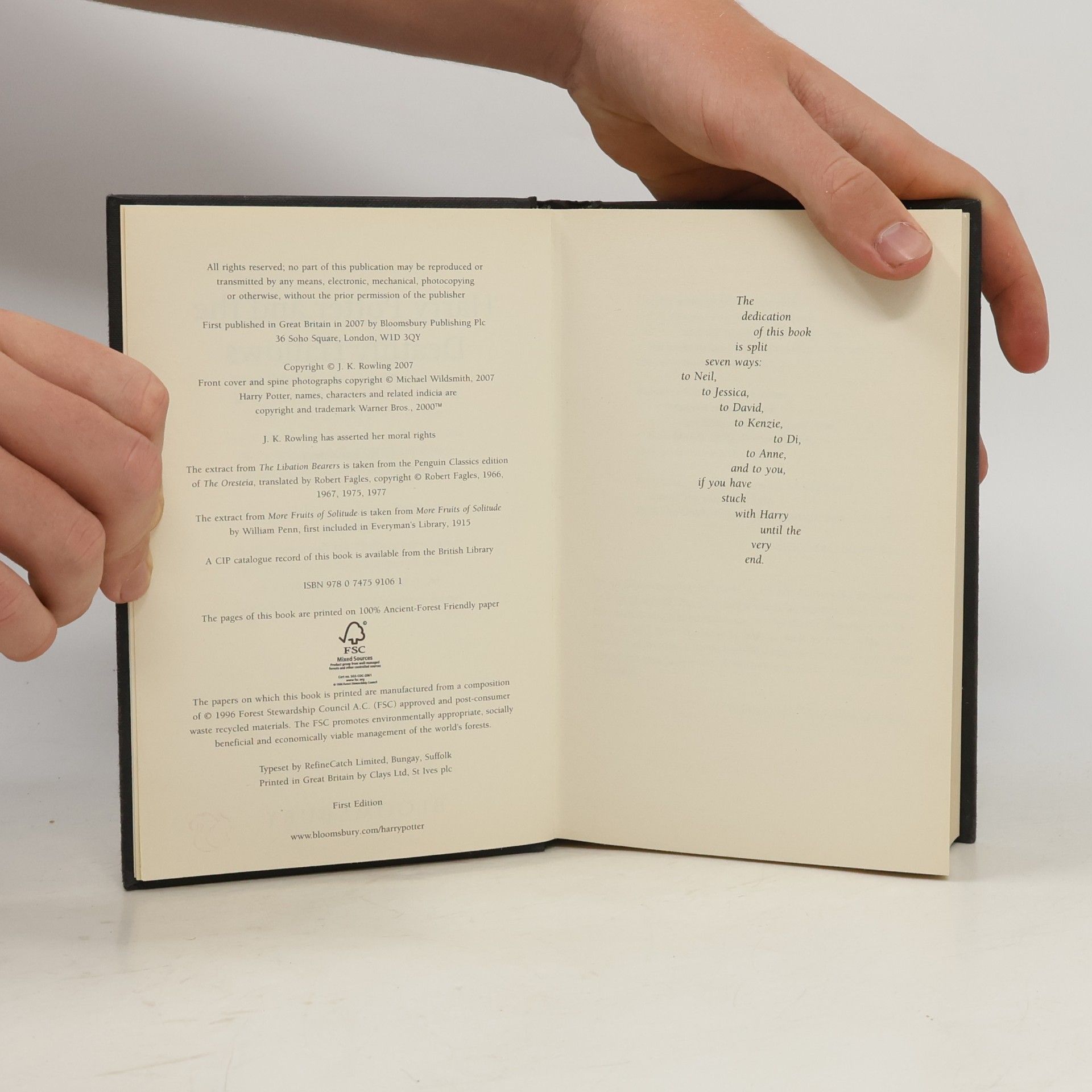 J. K. Rowling Harry Potter and the Deathly Hallows