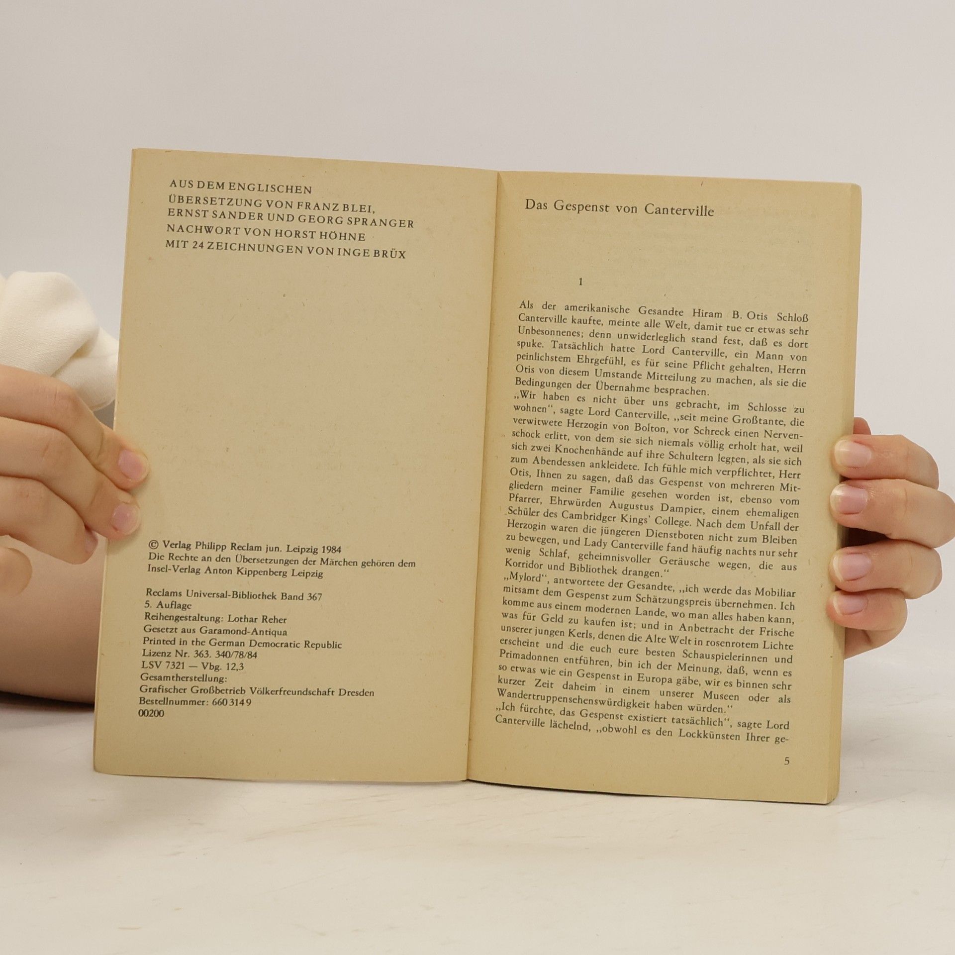 Oscar Wilde Das Gespenst von Canterville