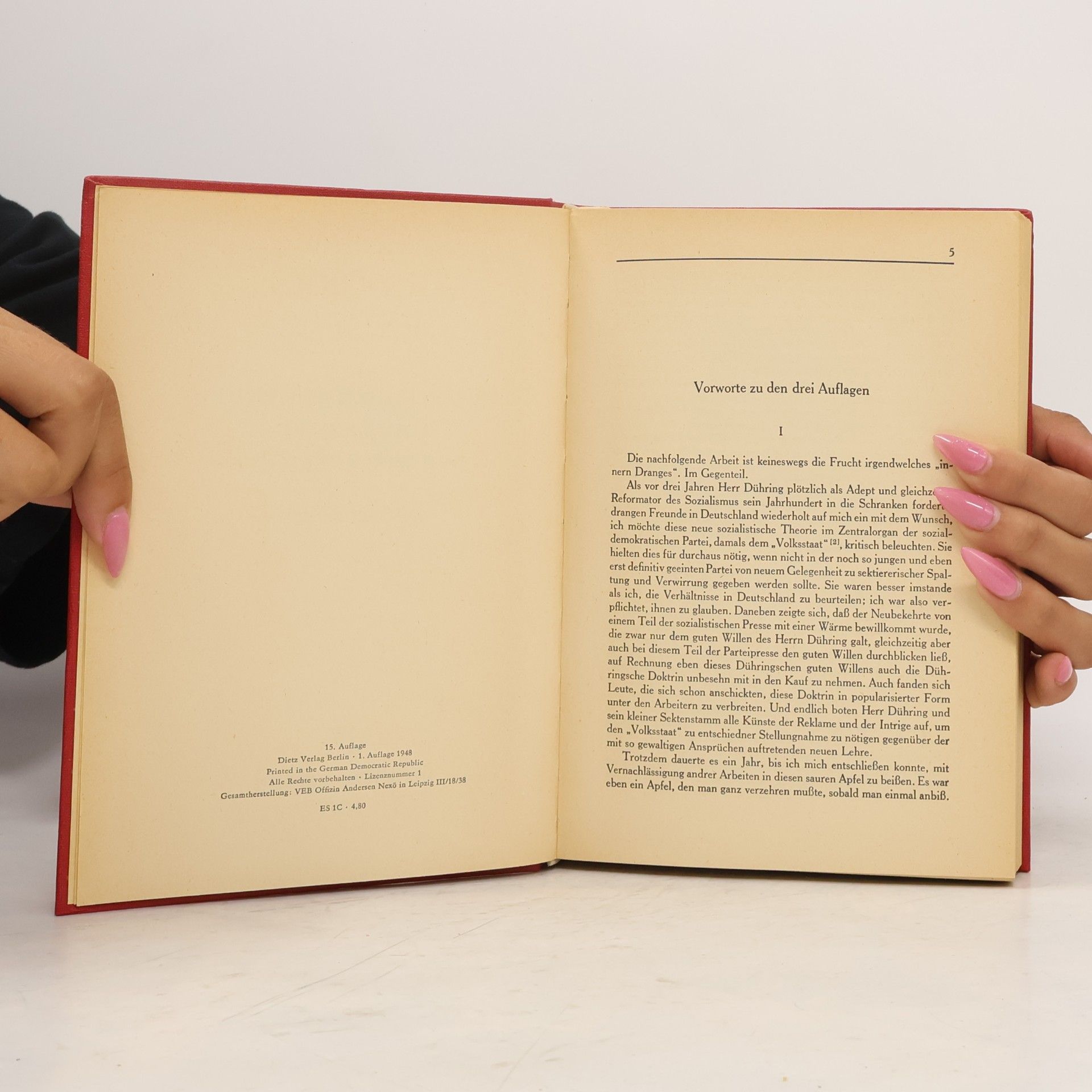 Friedrich Engels Herrn Eugen Dührings Umwälzung der Wissenschaft