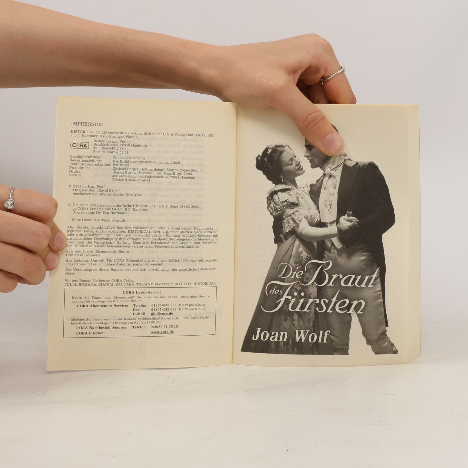 Joan Wolf Historical Gold 134. Die Braut des Fürsten