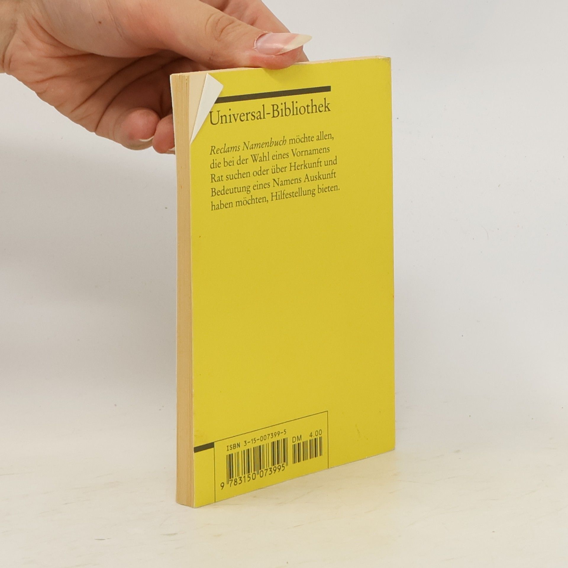 Theo Herrle Reclams Namenbuch