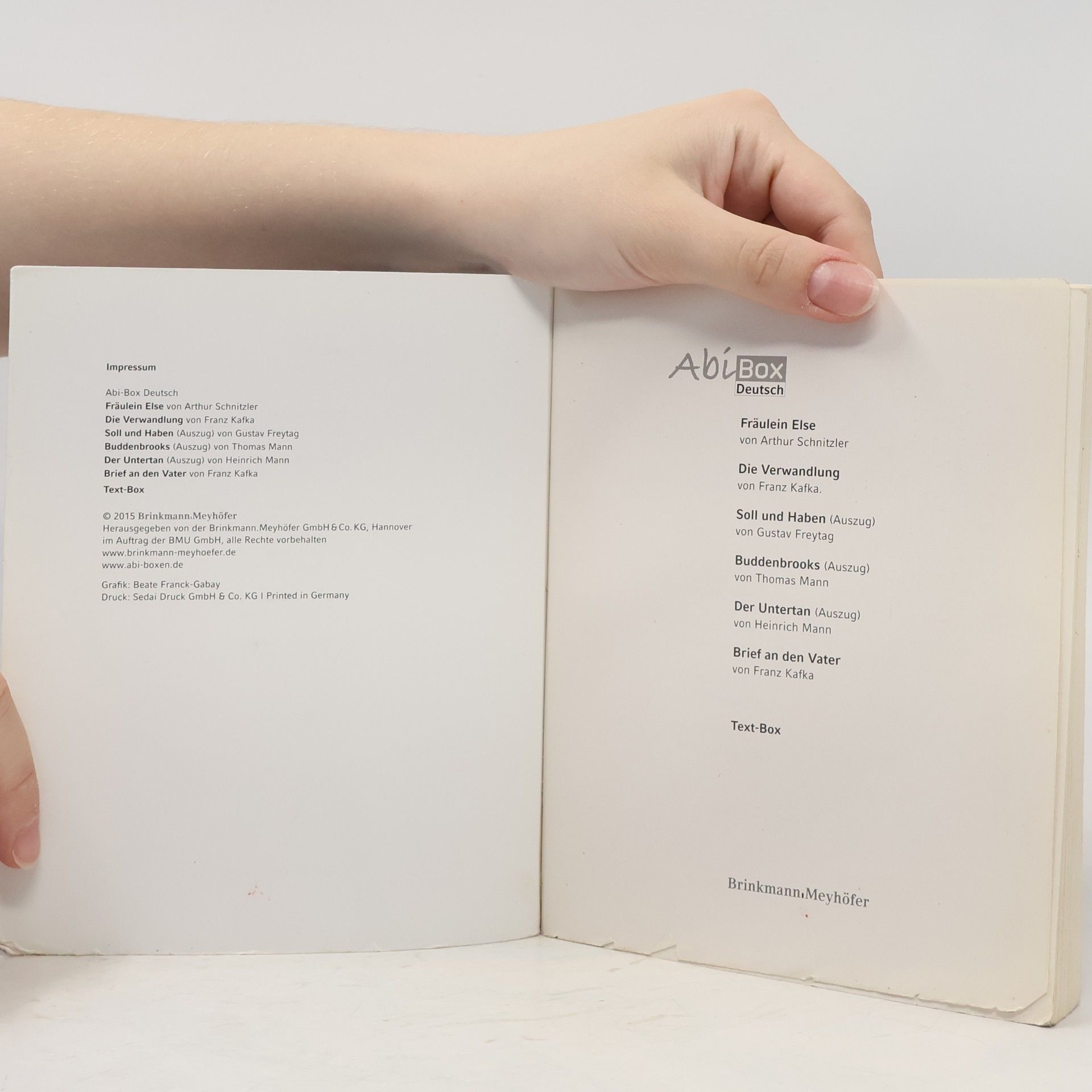 Arthur Schnitzler Fräulein Else; Die Verwandlung