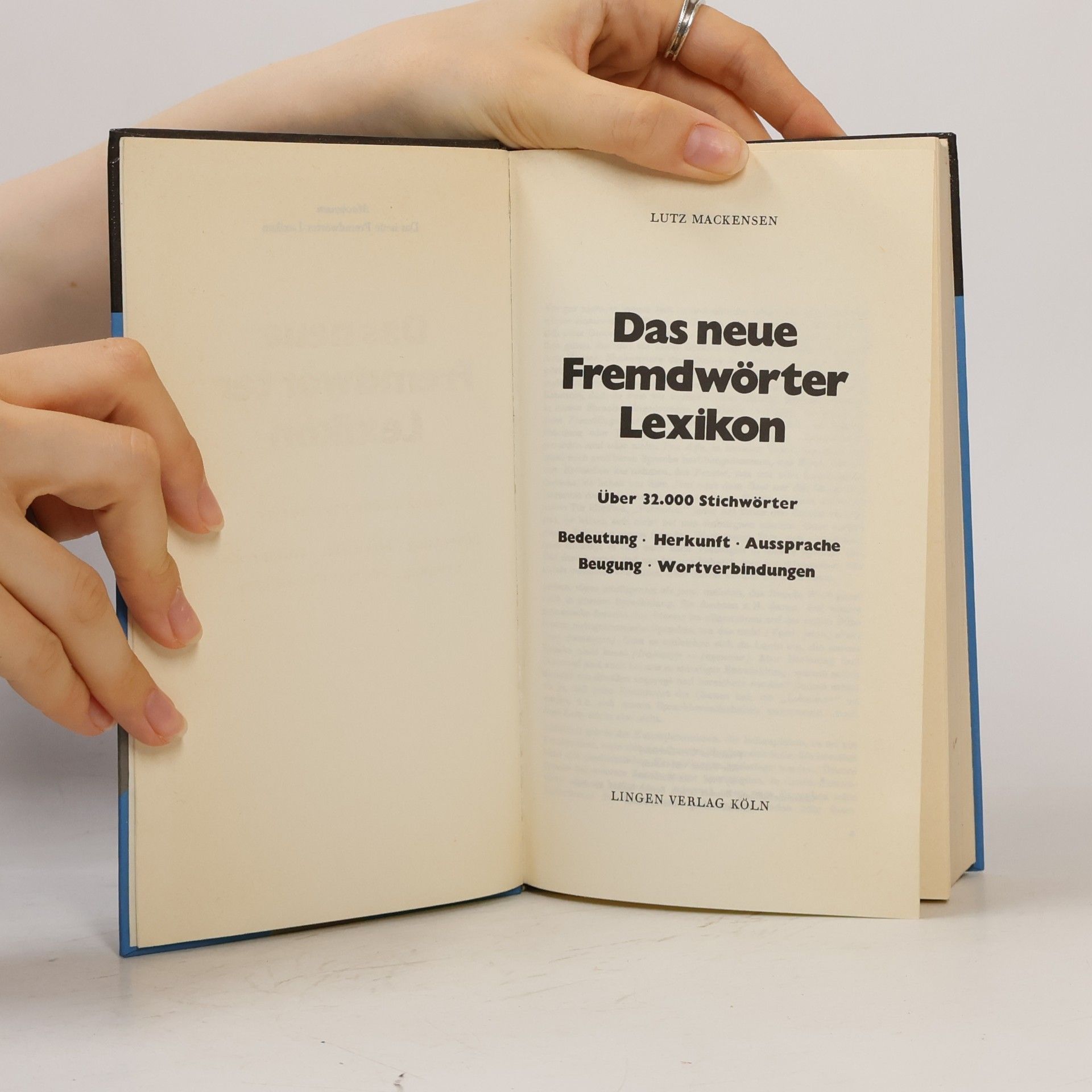 Lutz Mackensen Das neue Fremdwörter Lexikon