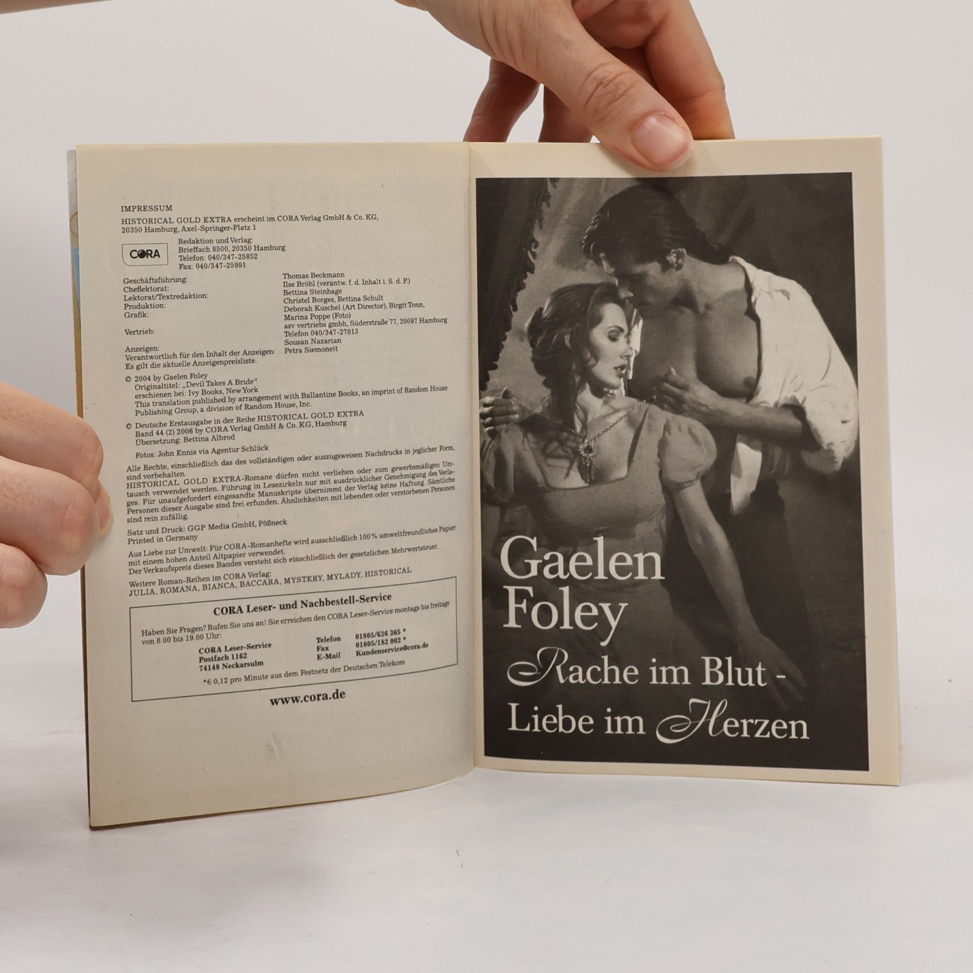 Gaelen Foley HIstorical Gold Extra. Rache im Blut - Liebe im Herzen