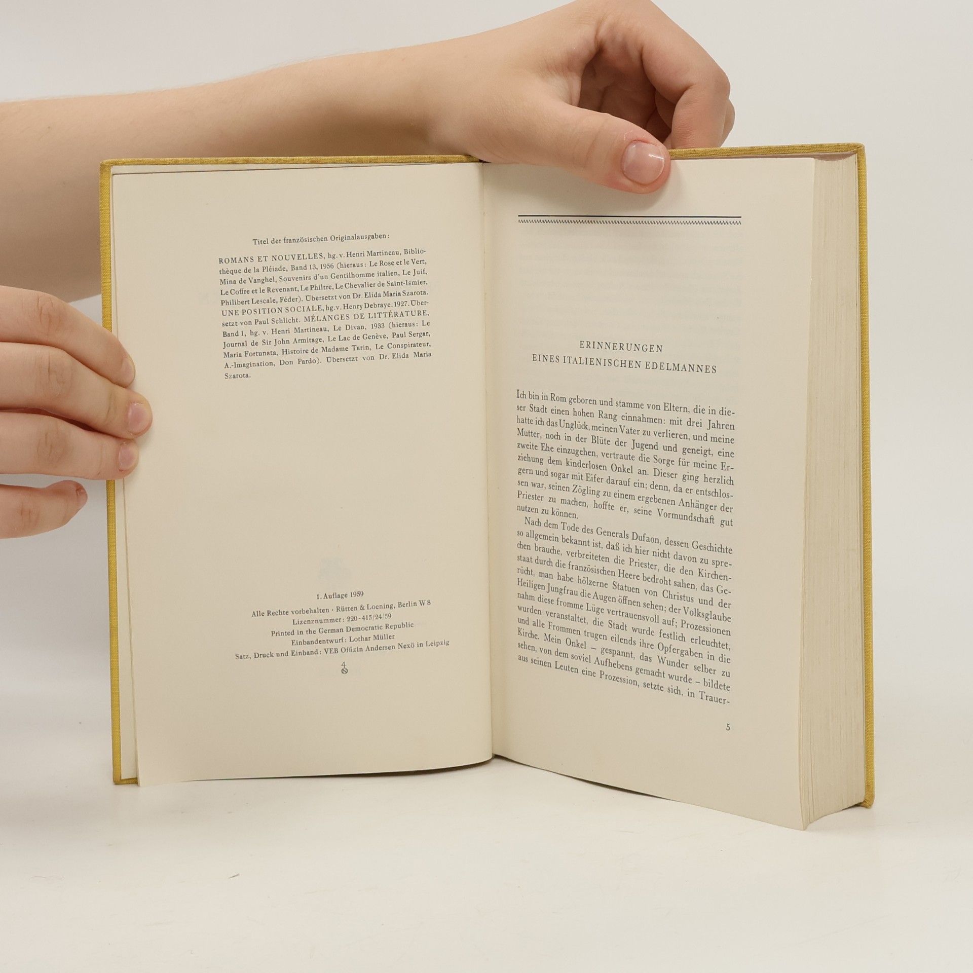 Stendhal Novellen und Skizzen