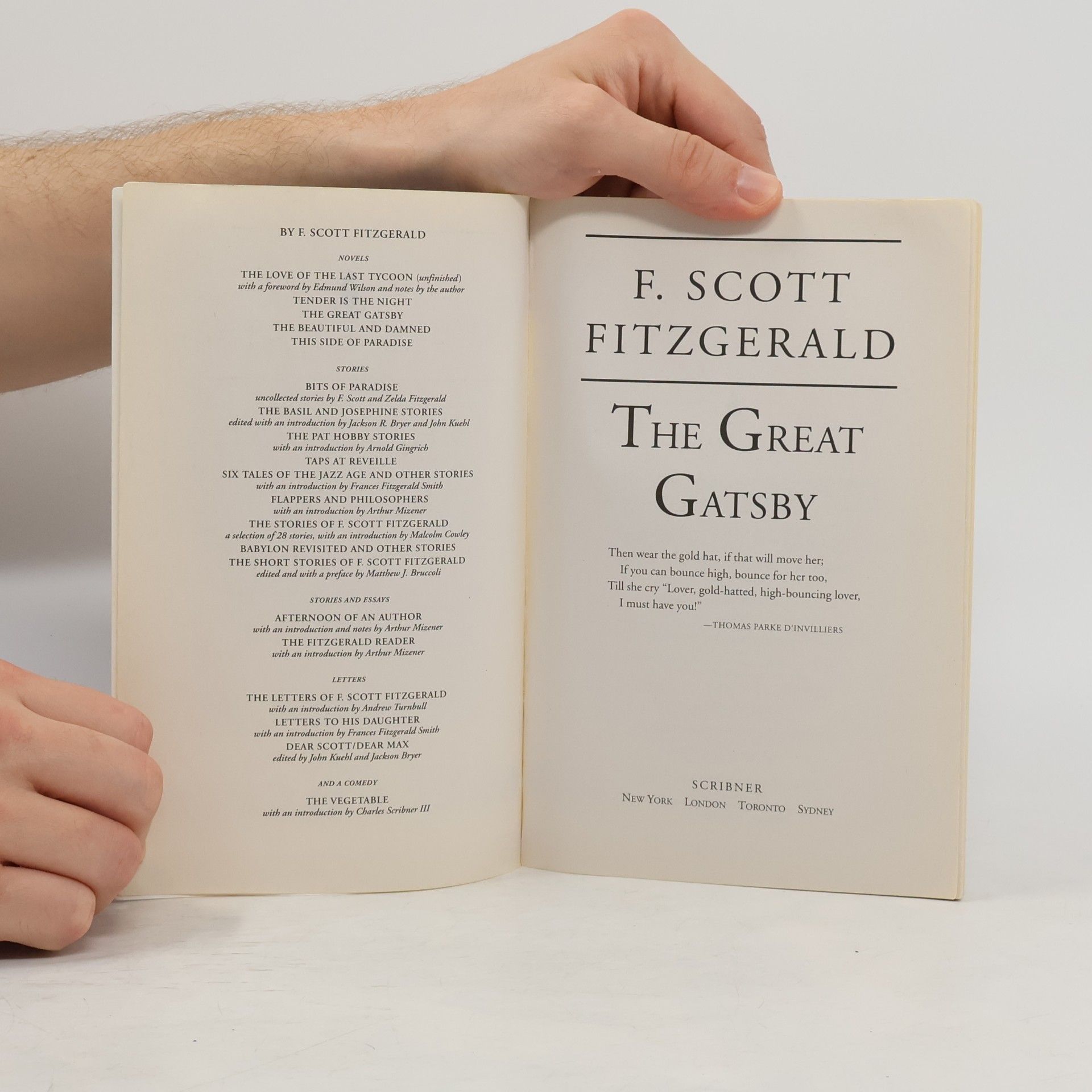 Francis Scott Fitzgerald The Great Gatsby