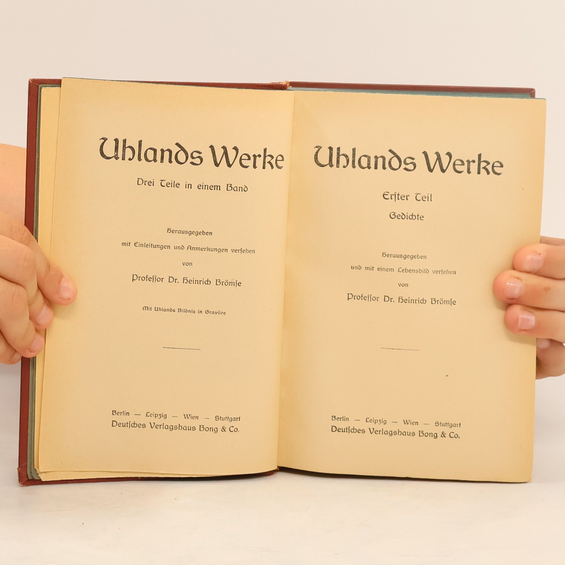 Ludwig Uhland Uhlands Werke I