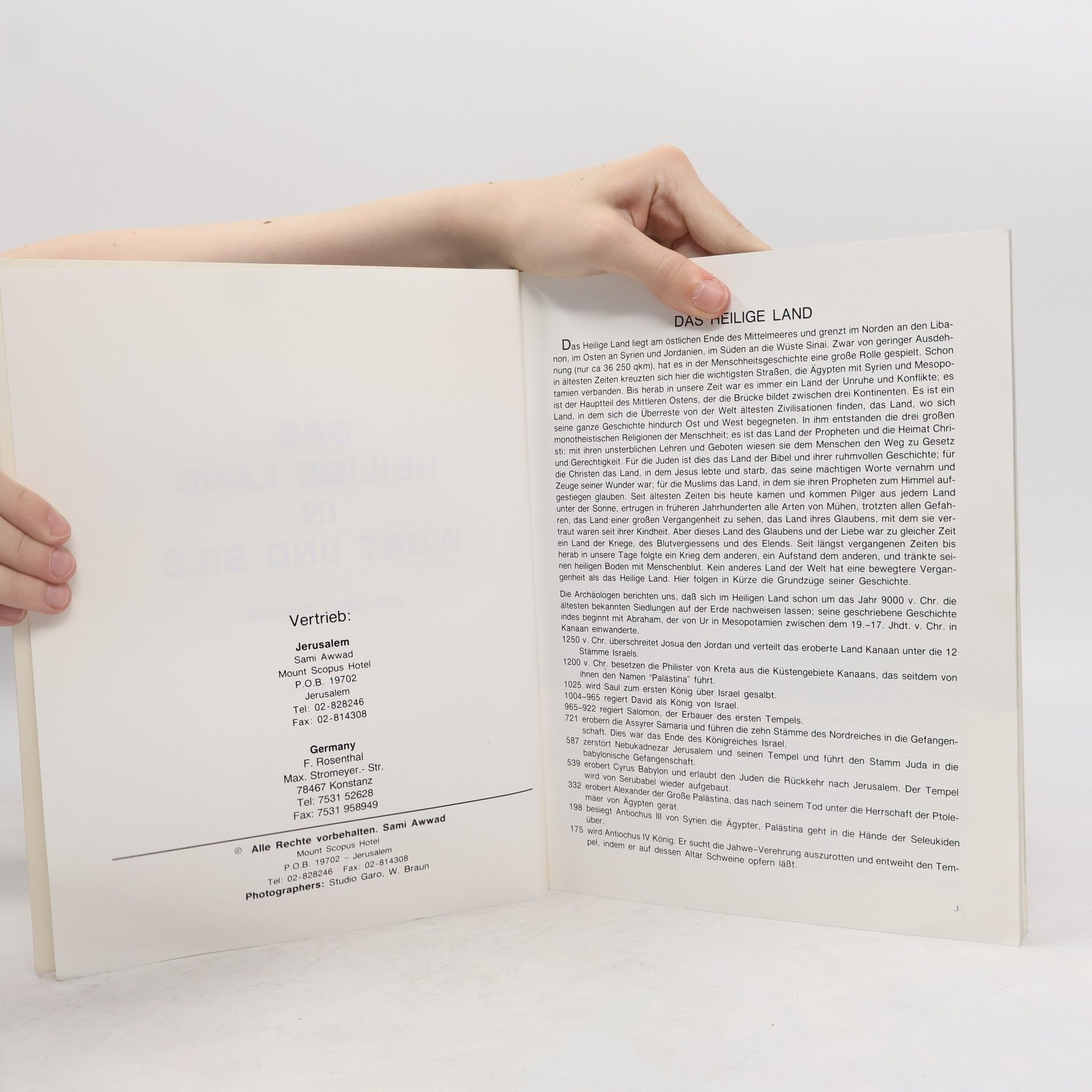 Sami Awwad Das heilige Land in Wort und Bild