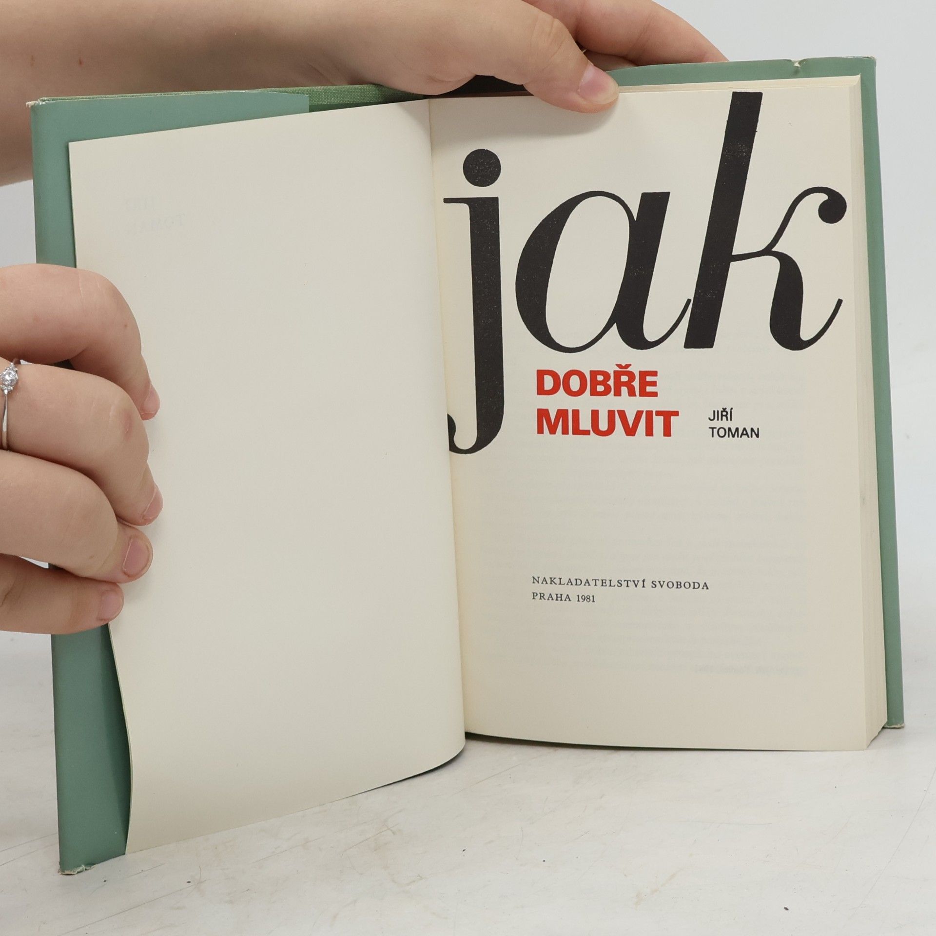 Jiří Toman Jak dobře mluvit
