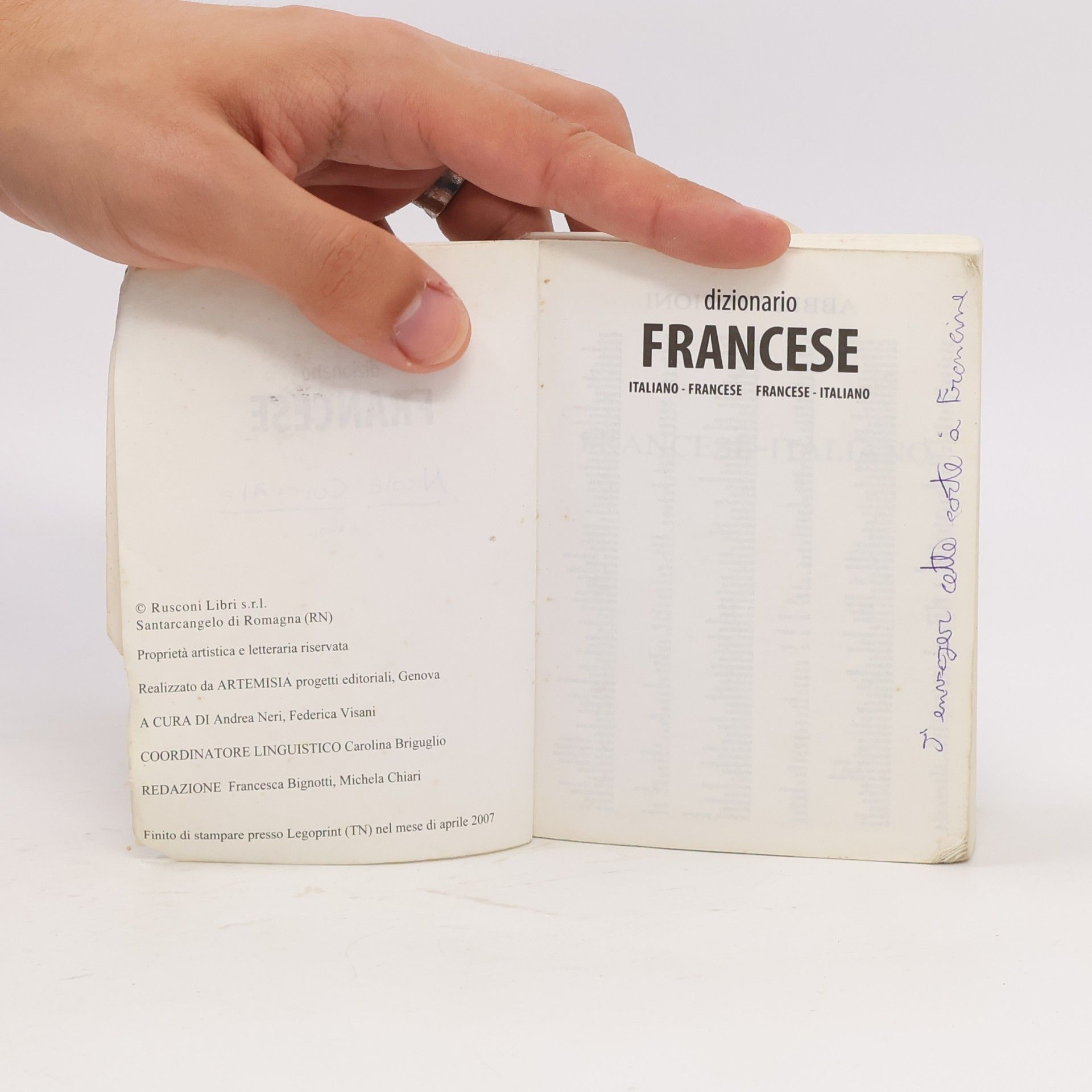 Andrea Neri Dizionario Francese