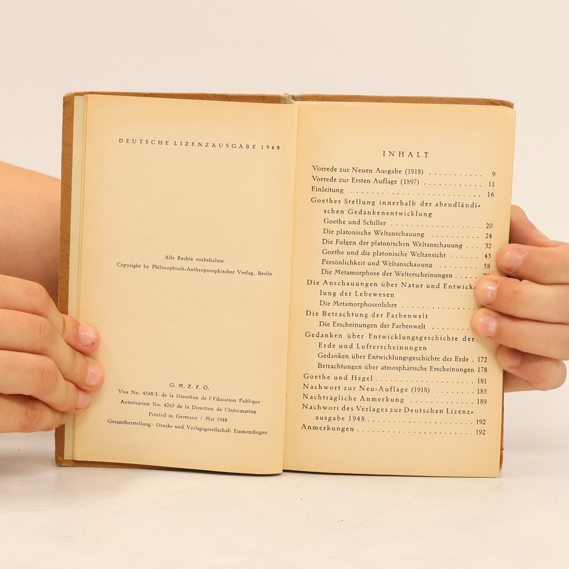 Rudolf Steiner Goethes Weltanschauung