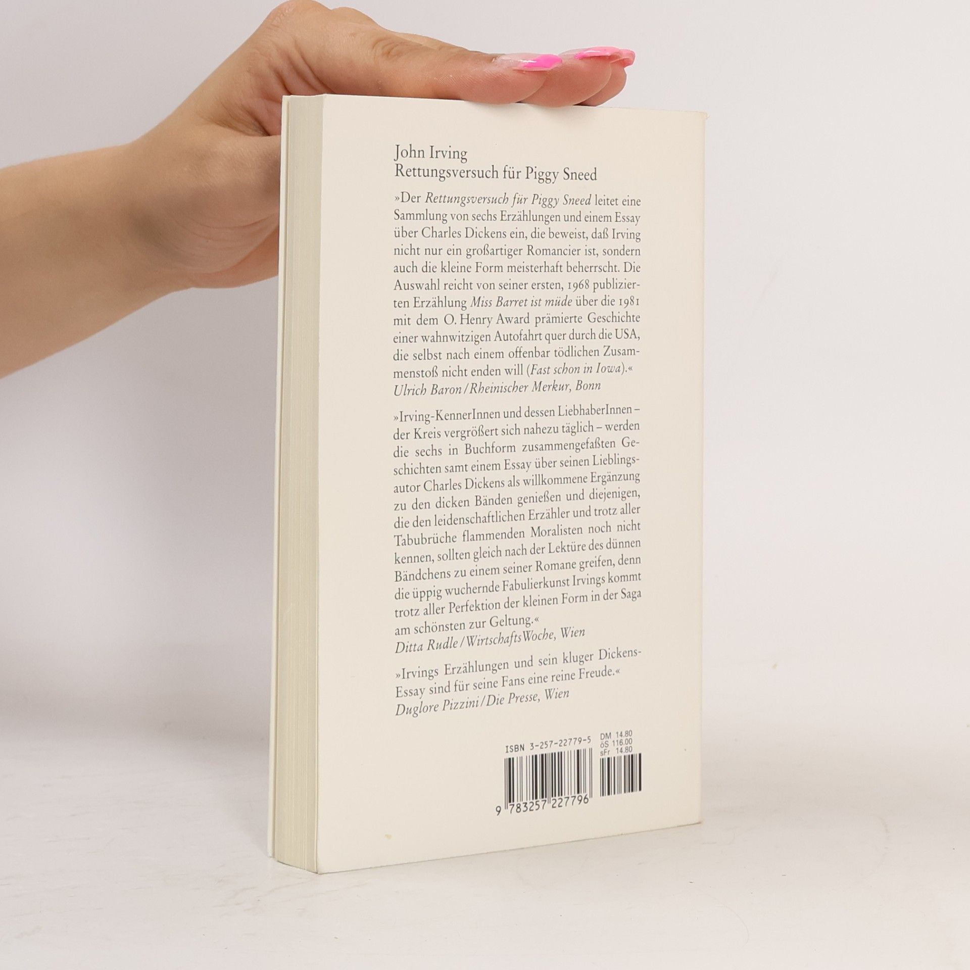 John Irving Rettungsversuch für Piggy Sneed