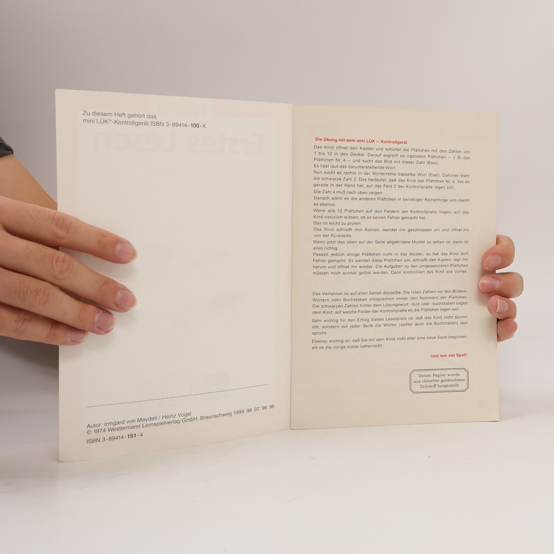 Heinz Vogel mini LÜK: Erstes Lesen