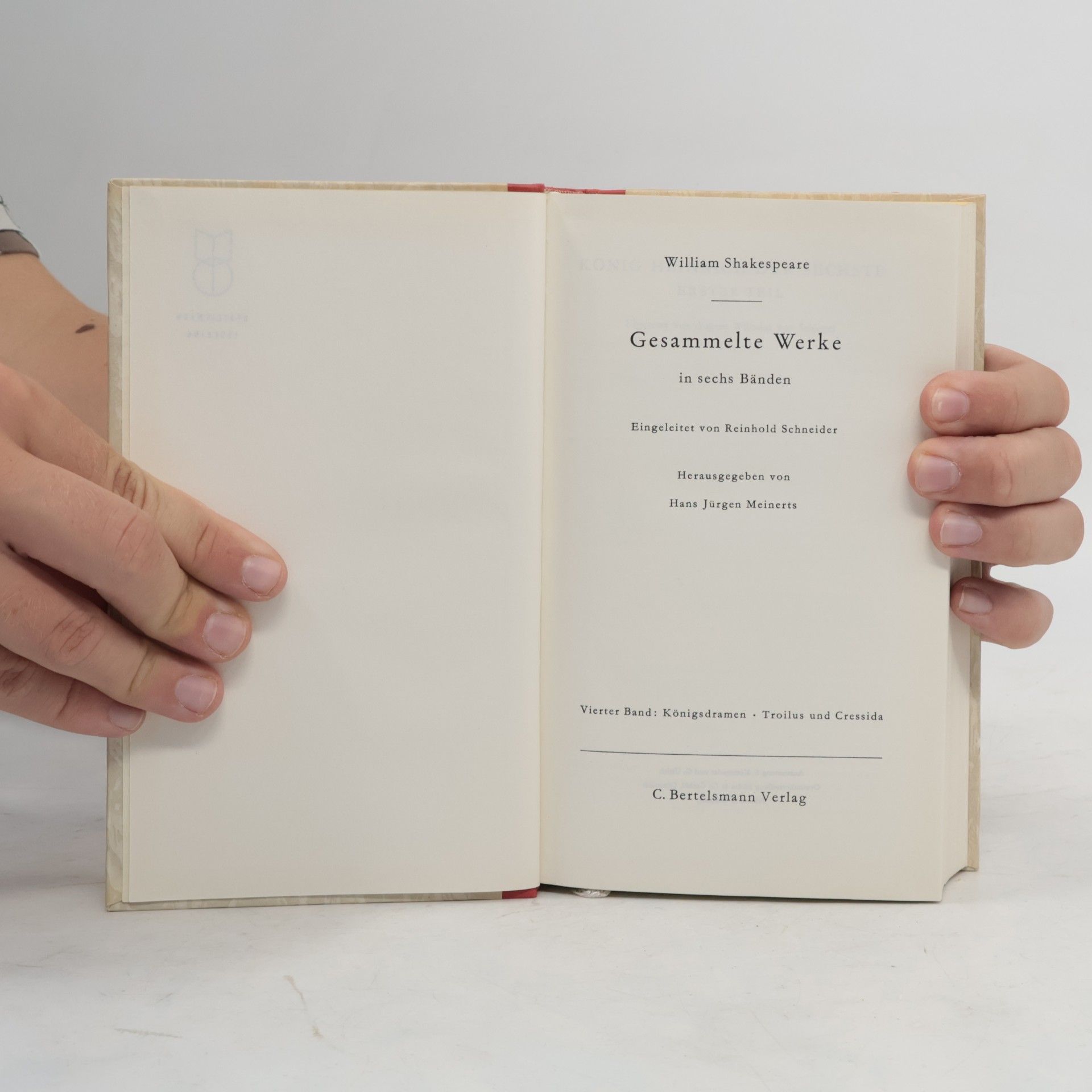 Hans Jürgen Meinerts William Shakespeare Gesammelte Werke 4