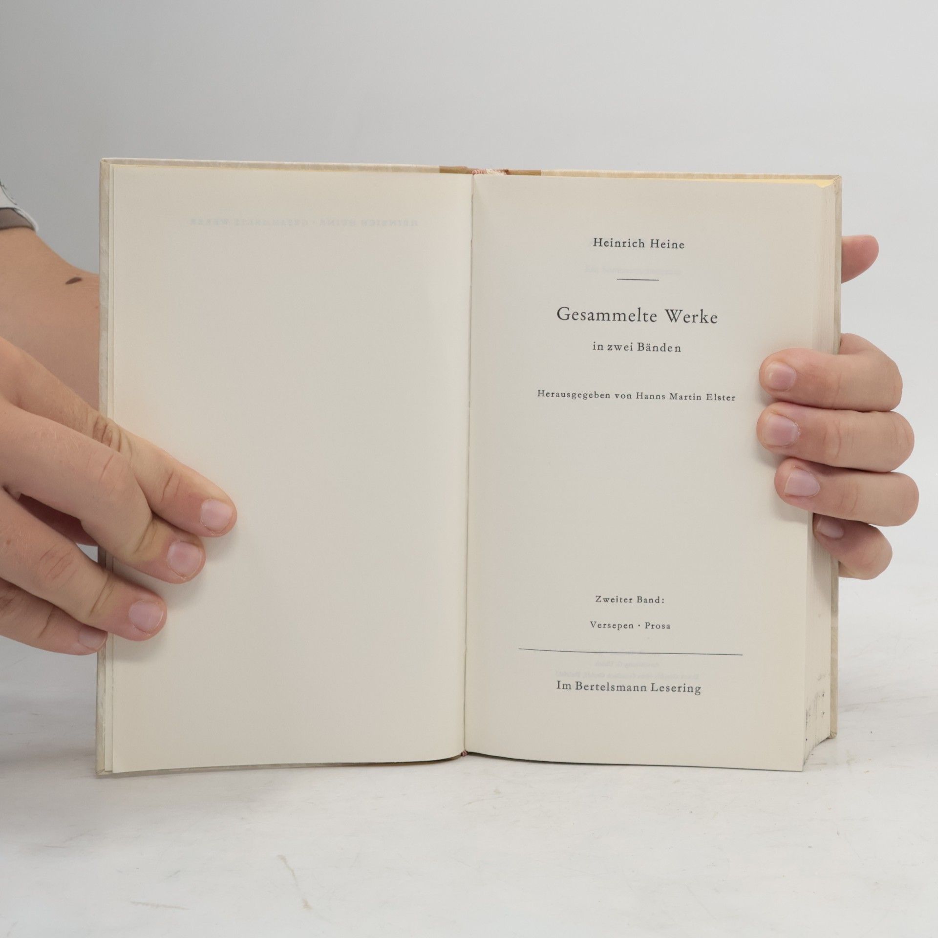 Heinrich Heine Gesammelte Werke in zwei Bänden. Band 2