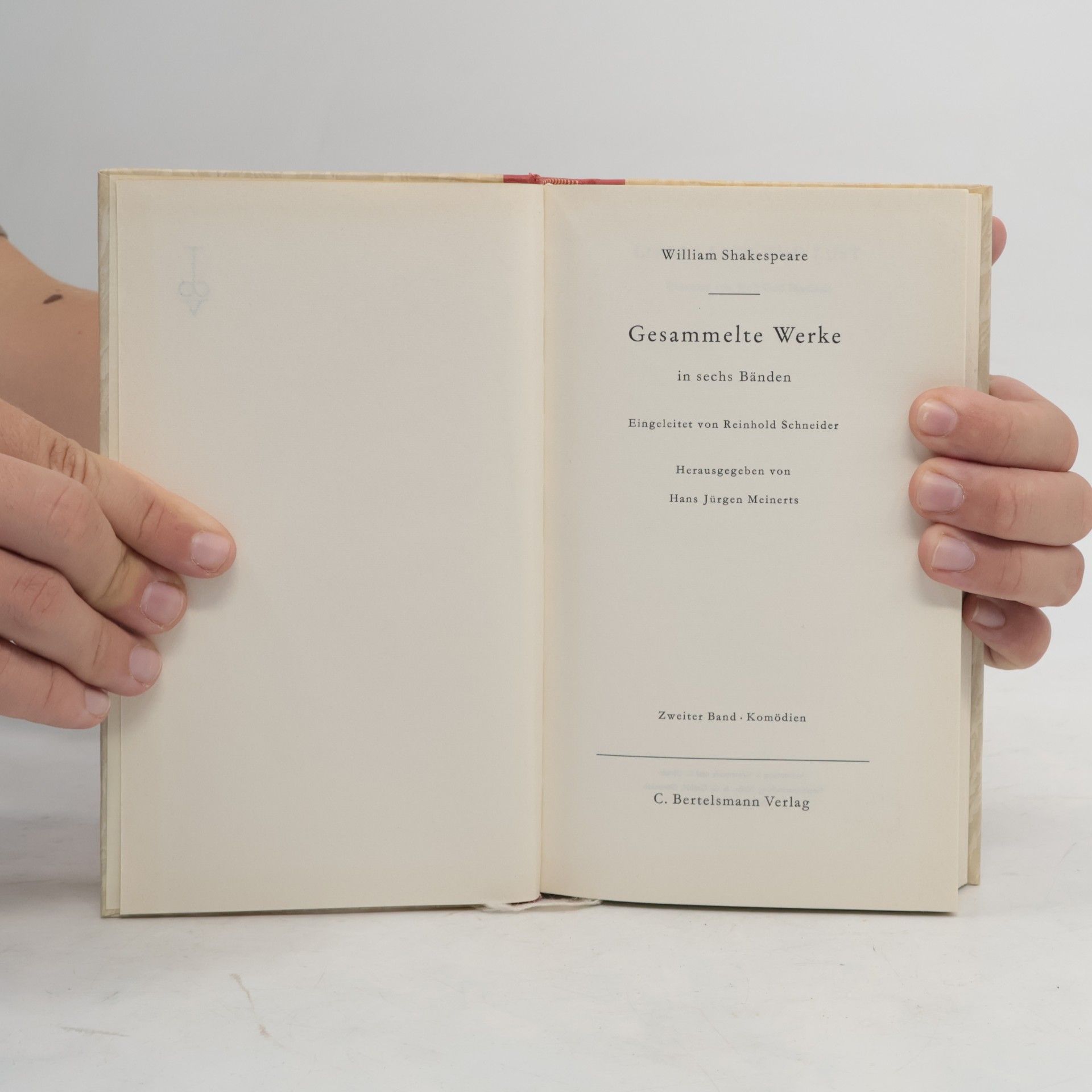 William Shakespeare Gesammelte Werke in sechs Bänden Band 2