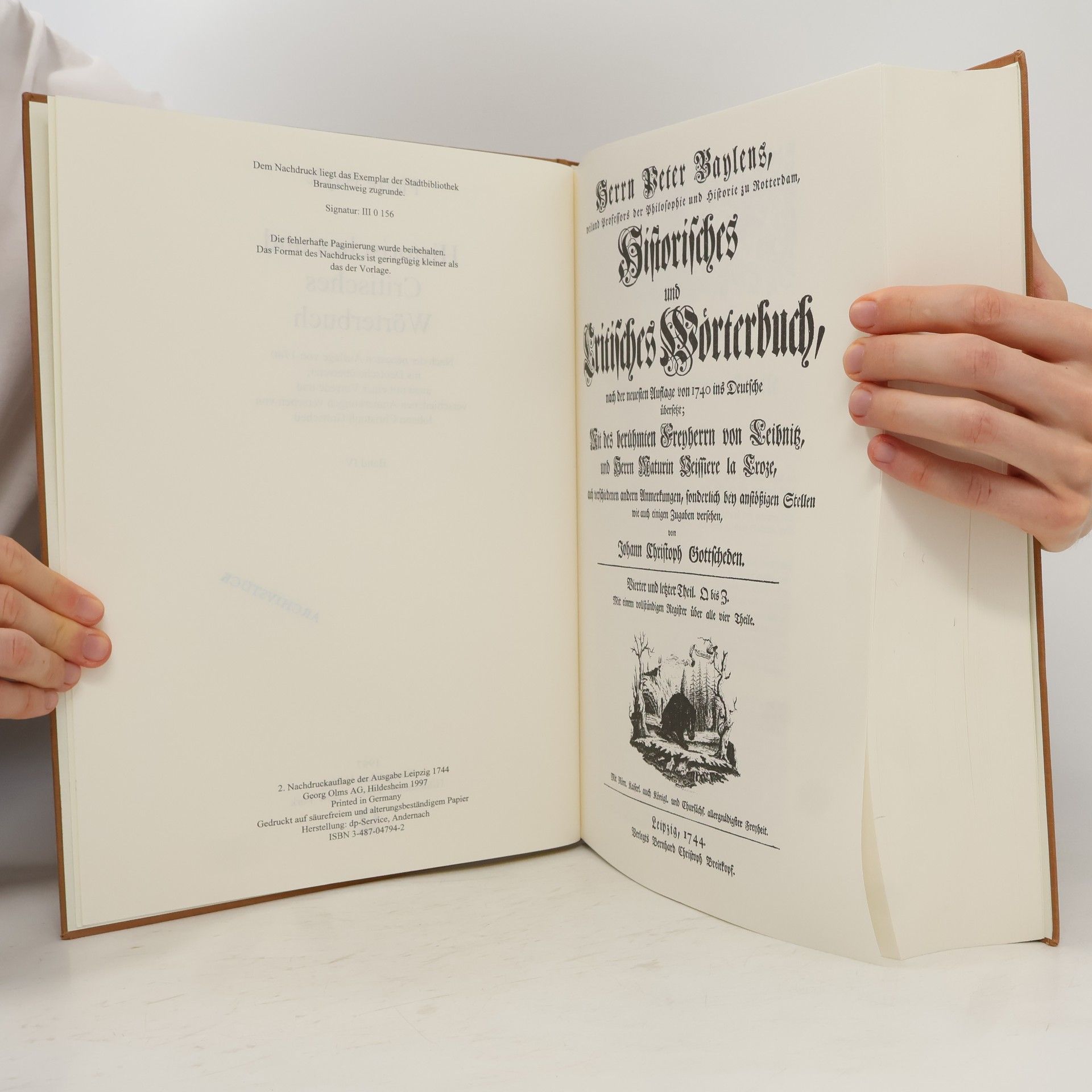 Pierrre Bayle Historisches und Critisches Wörterbuch IV (Q-Z)