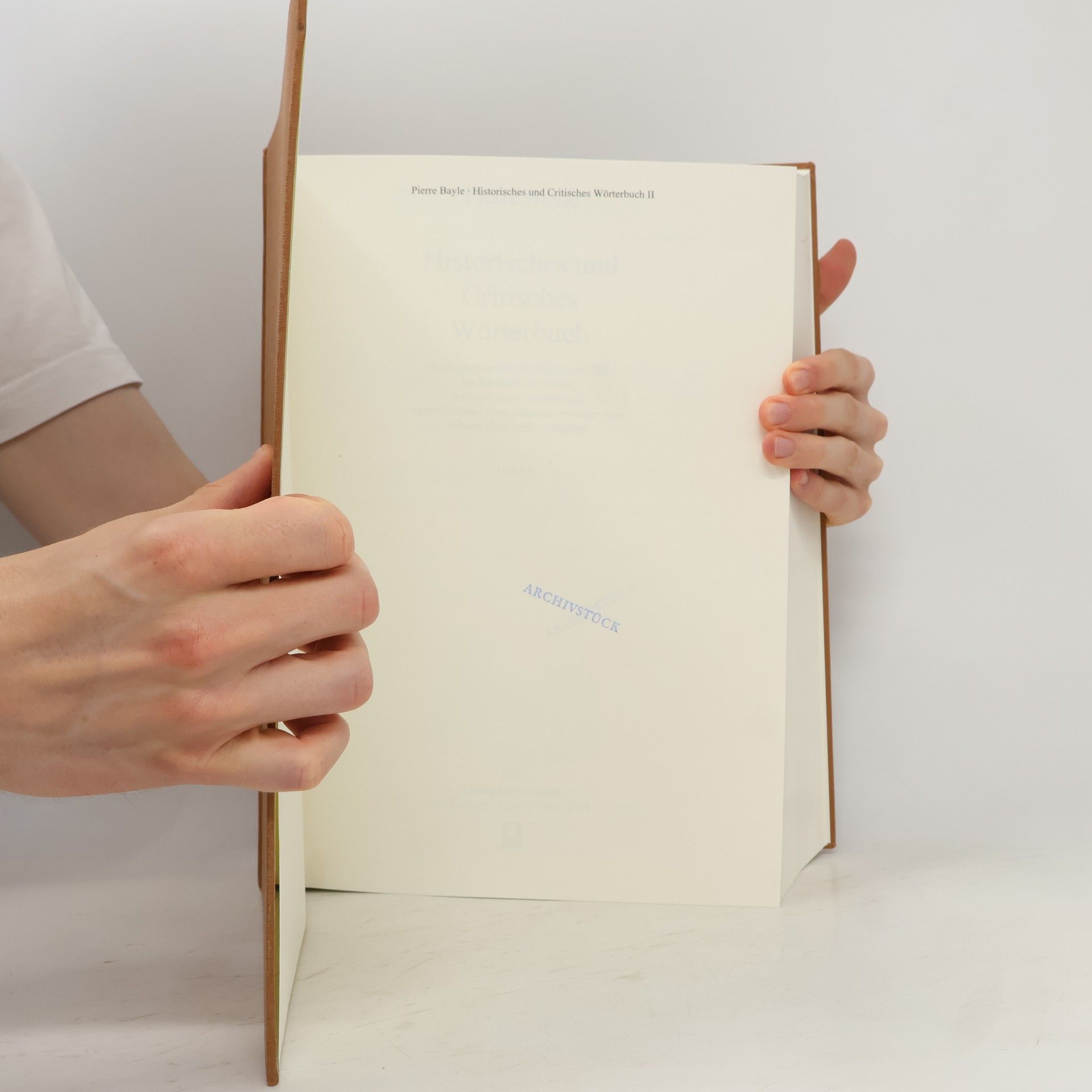 Pierrre Bayle Historisches und kritisches Wörterbuch II