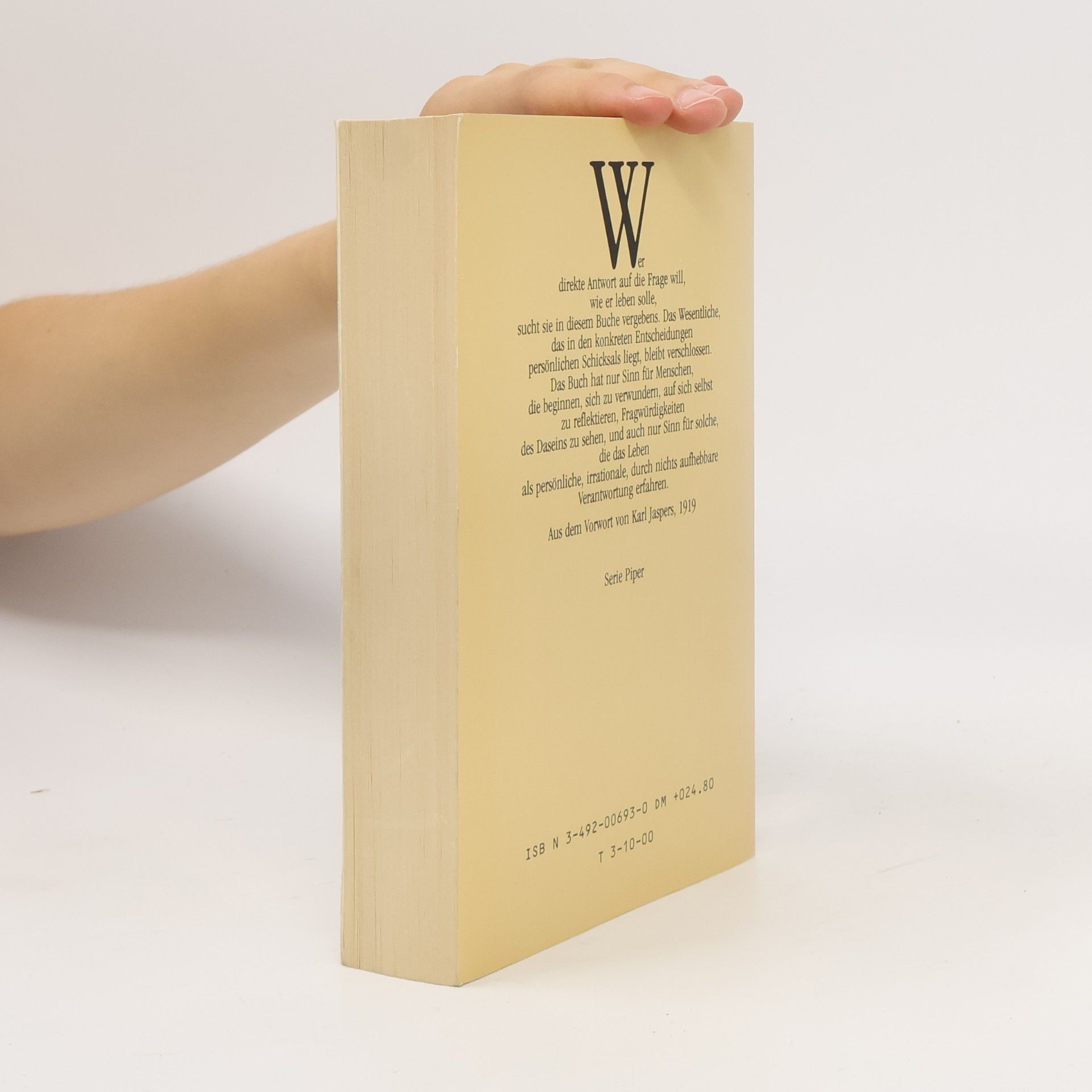 Karl Jaspers Psychologie der Weltanschauungen