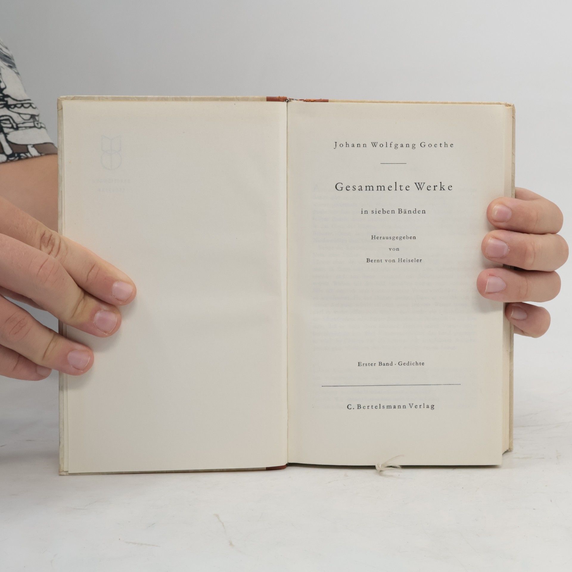 Johann Wolfgang von Goethe Gesammelte Werke 1
