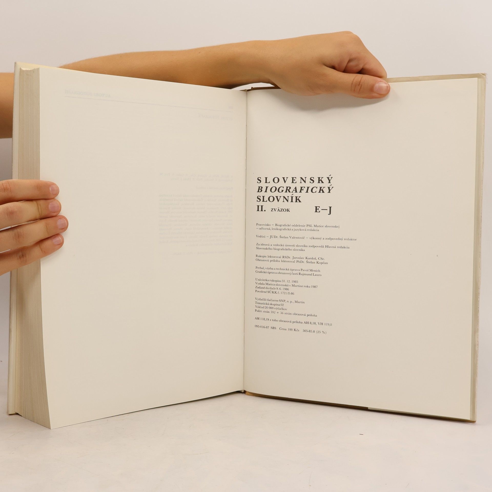 Autorenkollektiv Slovenský biografický slovník II. E-J