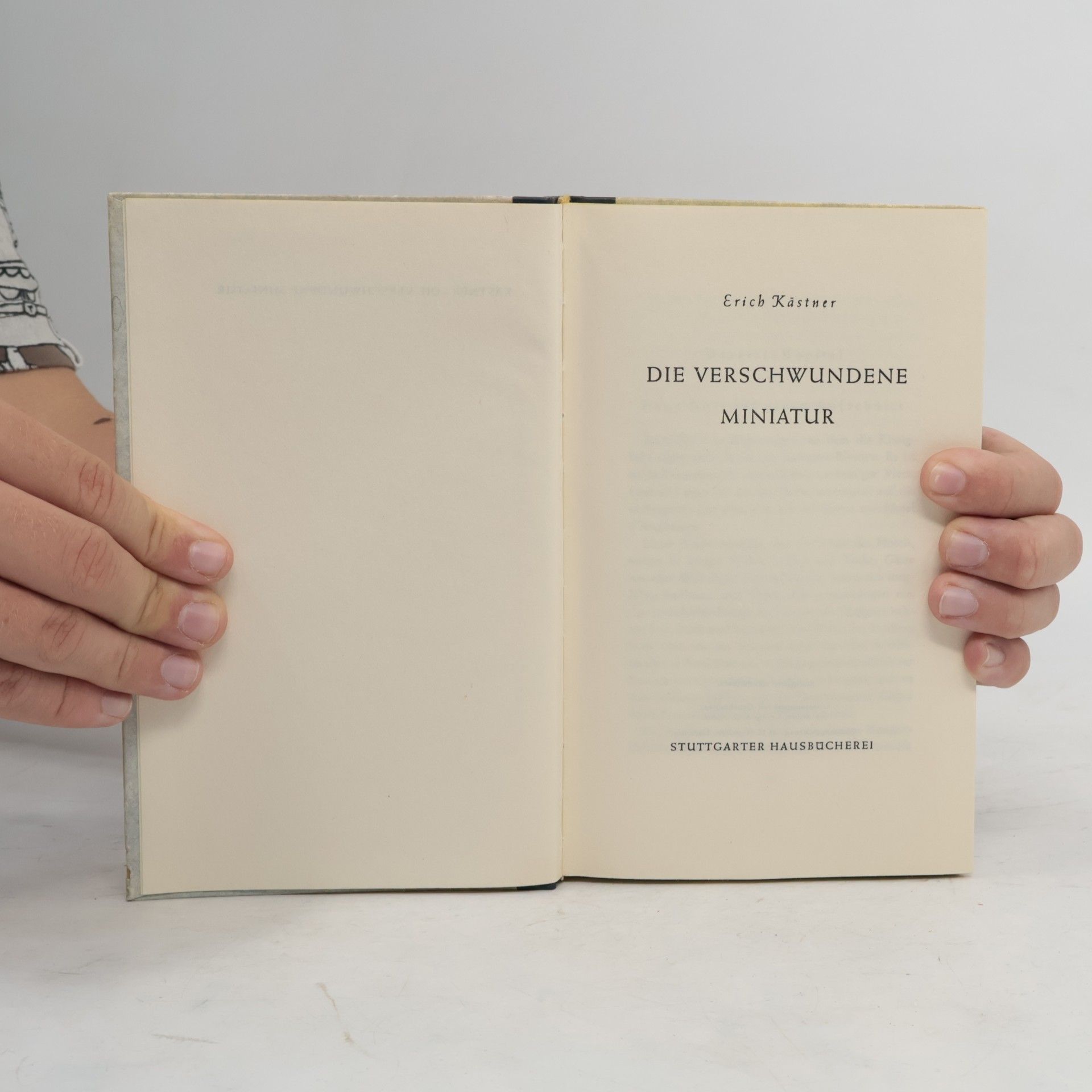 Erich Kästner Die verschwundene Miniatur