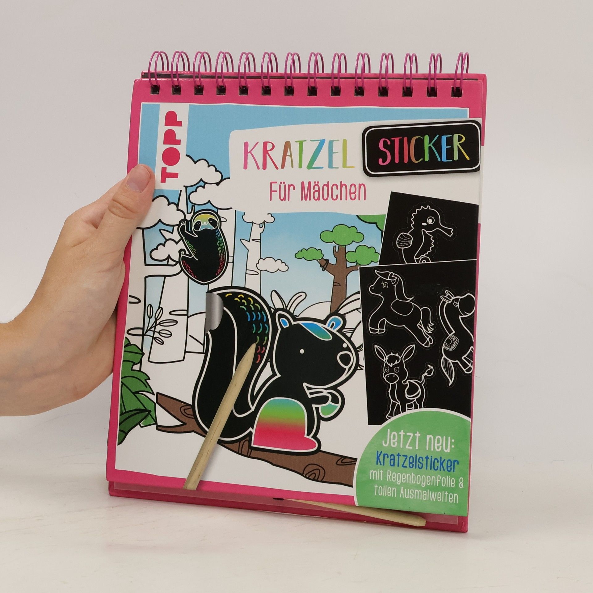 Frechverlag Kratzel-Stickerbuch für Mädchen