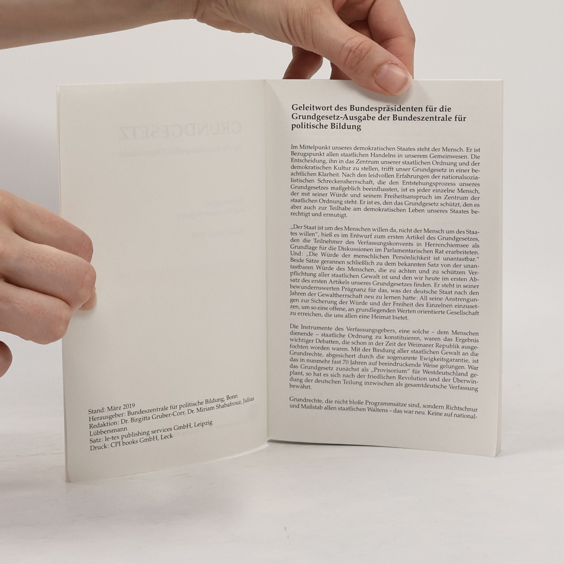 Autores varios Grundgesetz für die Bundesrepublik Deutschland