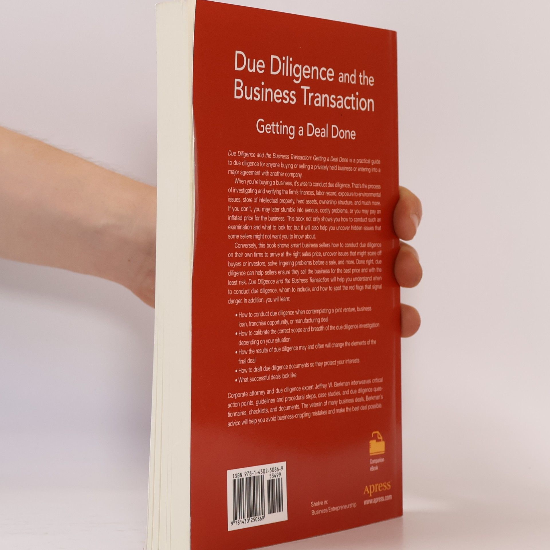 Jeffrey W. Berkman Due Diligence and the Business Transaction