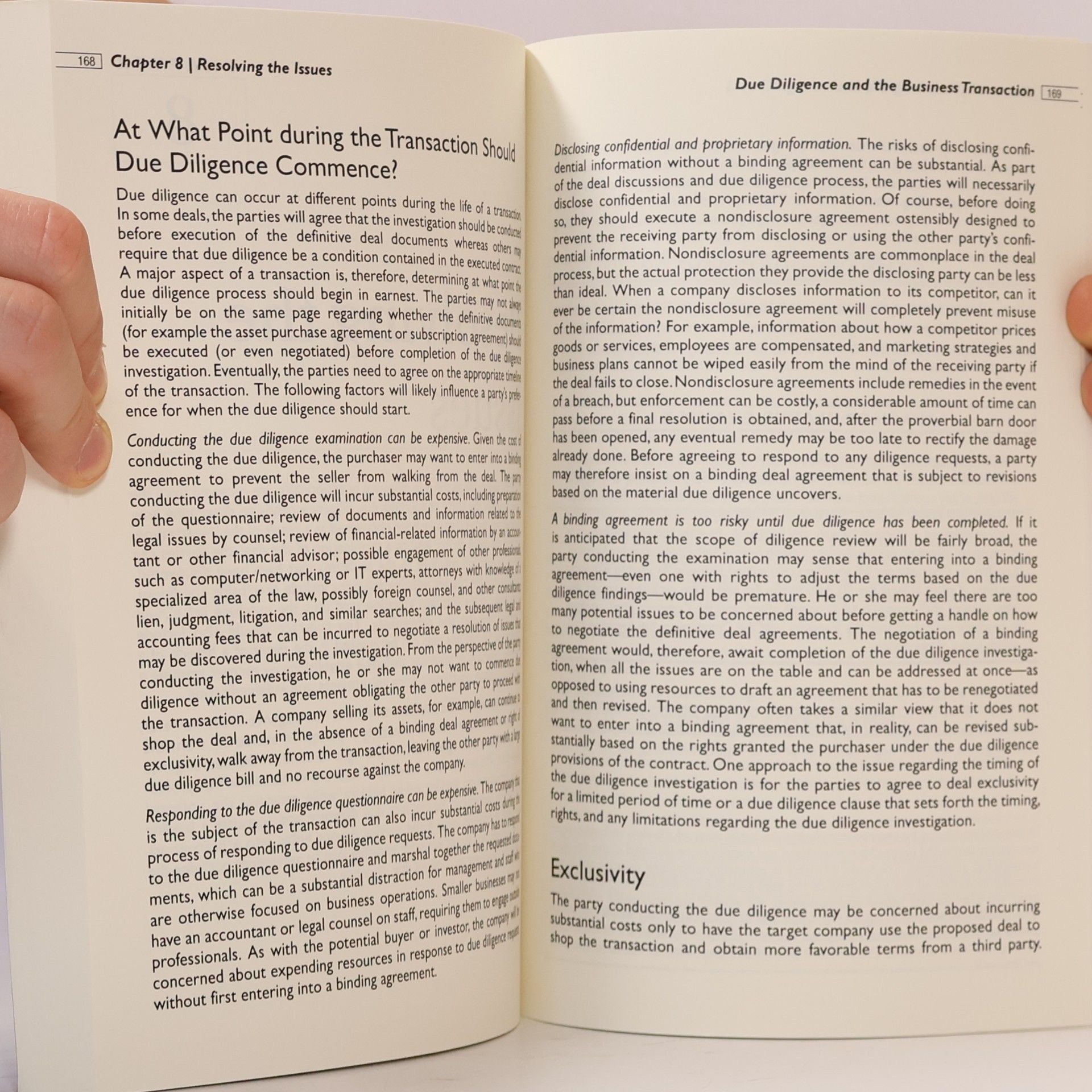 Jeffrey W. Berkman Due Diligence and the Business Transaction