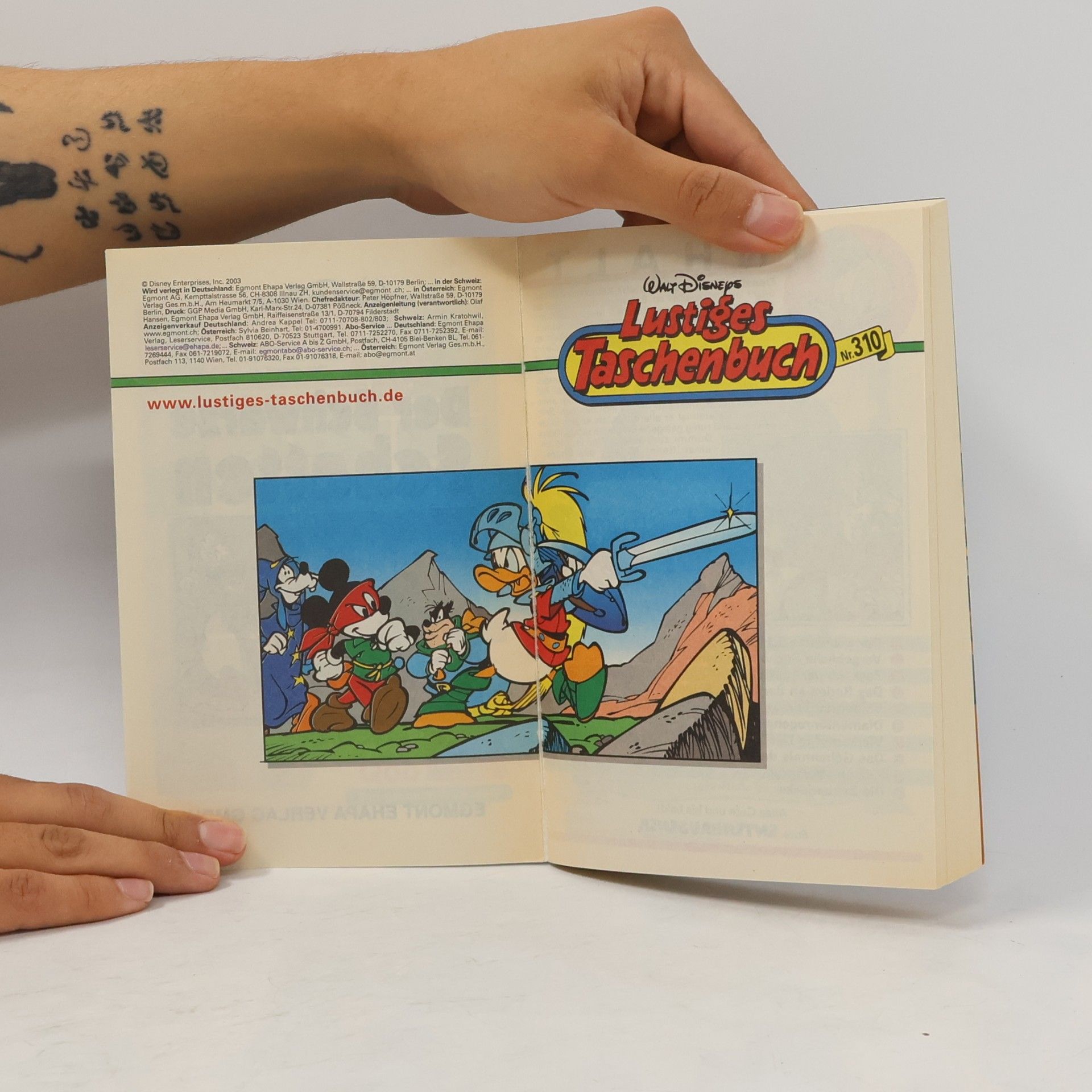 Walt Disney Lustiges Taschenbuch 310. Der schwarze Schatten