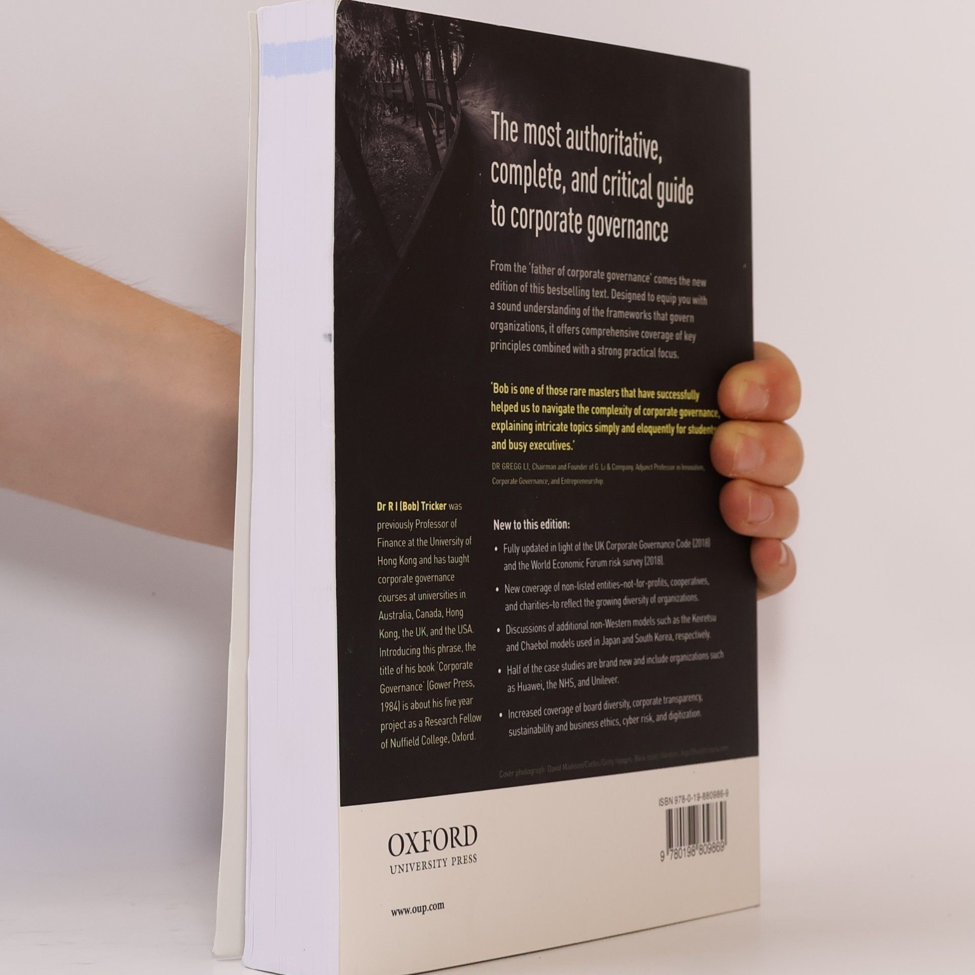 Robert Ian Tricker Corporate Governance