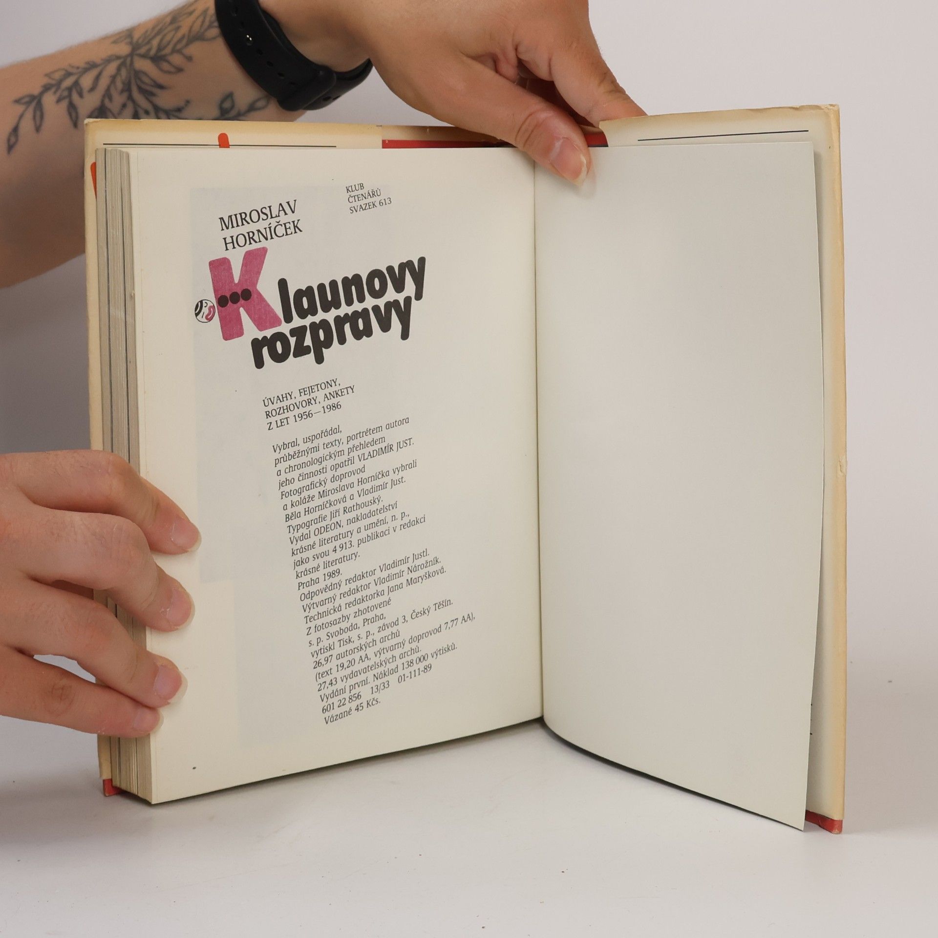 Miroslav Horníček Klaunovy rozpravy