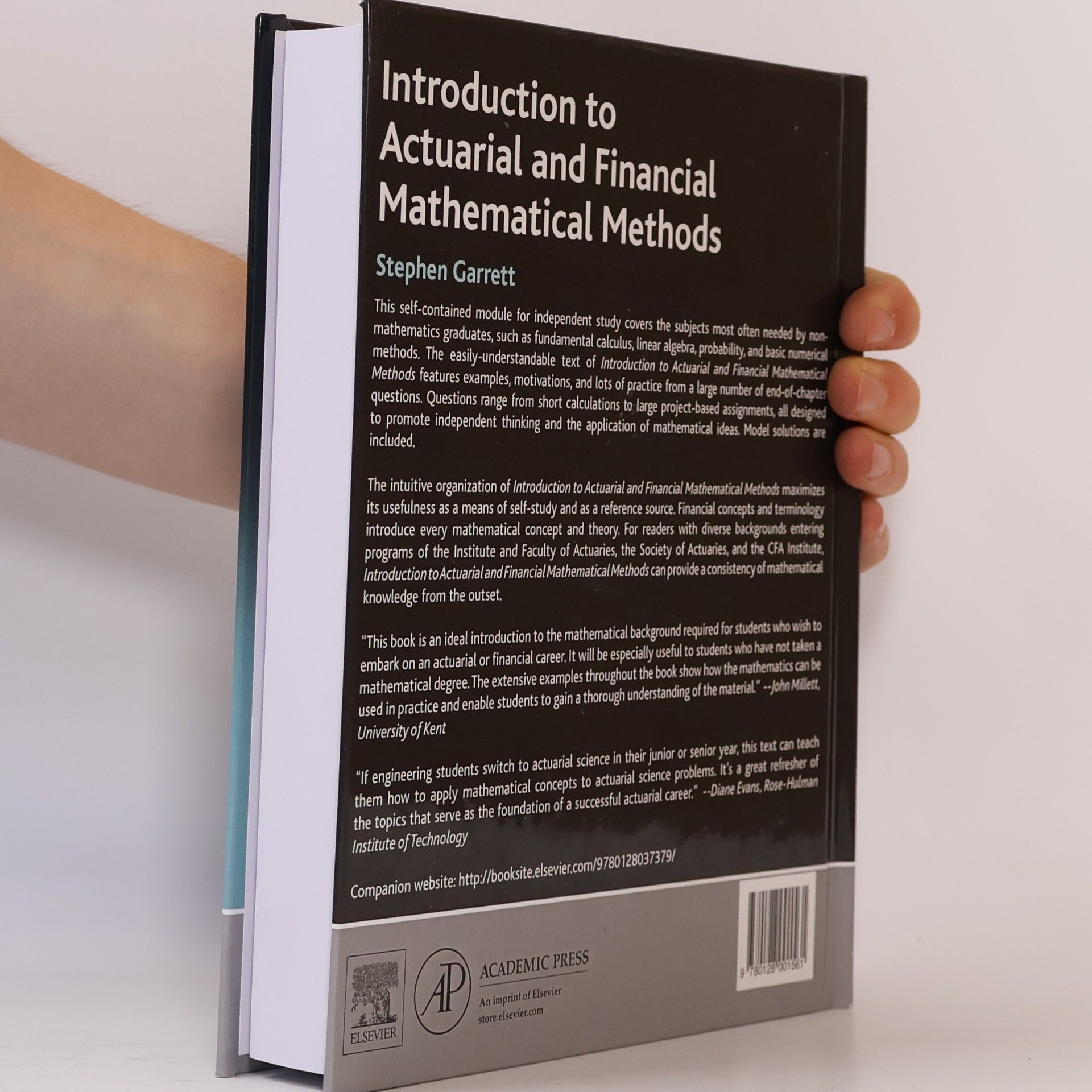 Stephen Garrett Introduction to Actuarial and Financial Mathematical Methods