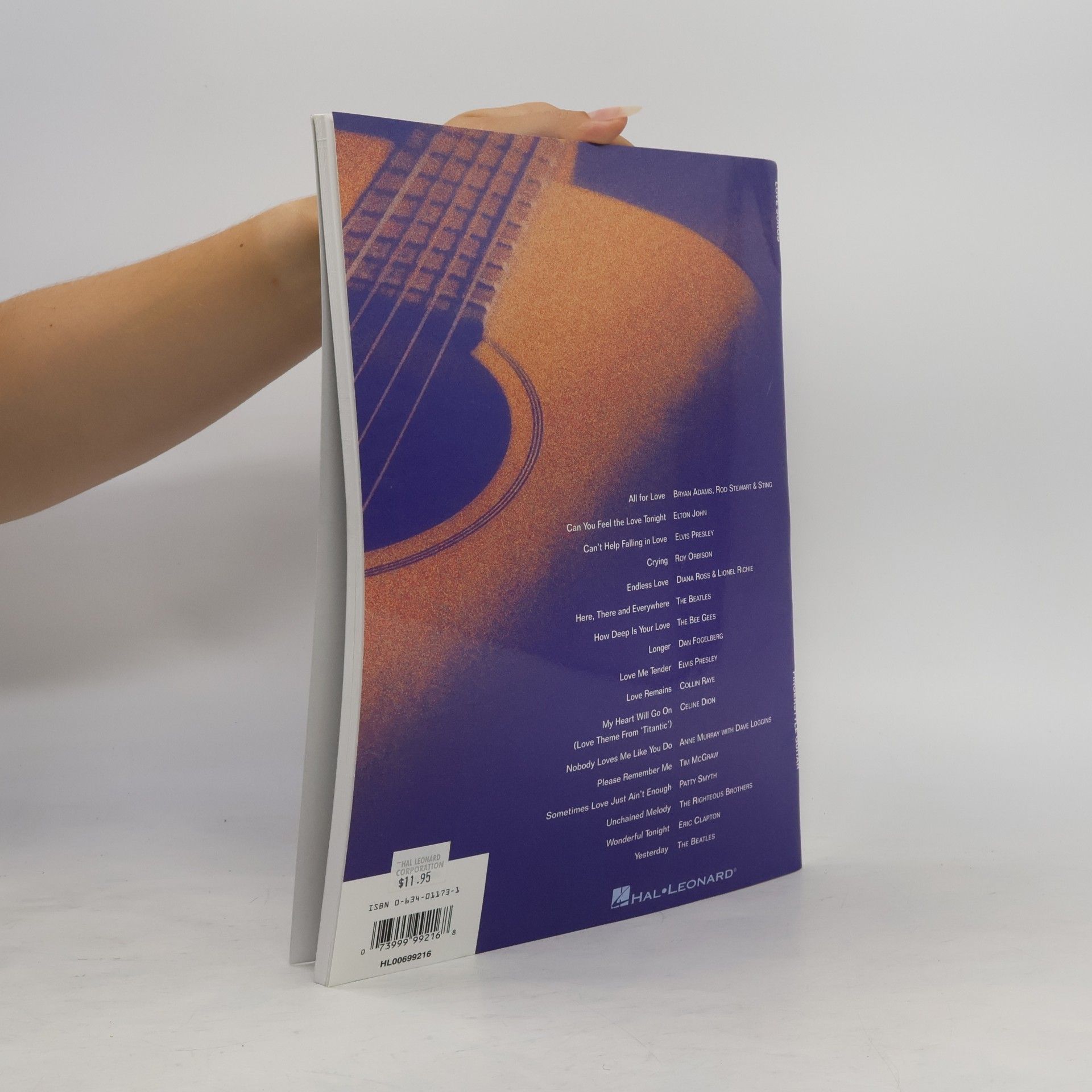 Hal Leonard Publishing Corporation Finger Guitar Style Notes & Tab: Love Songs