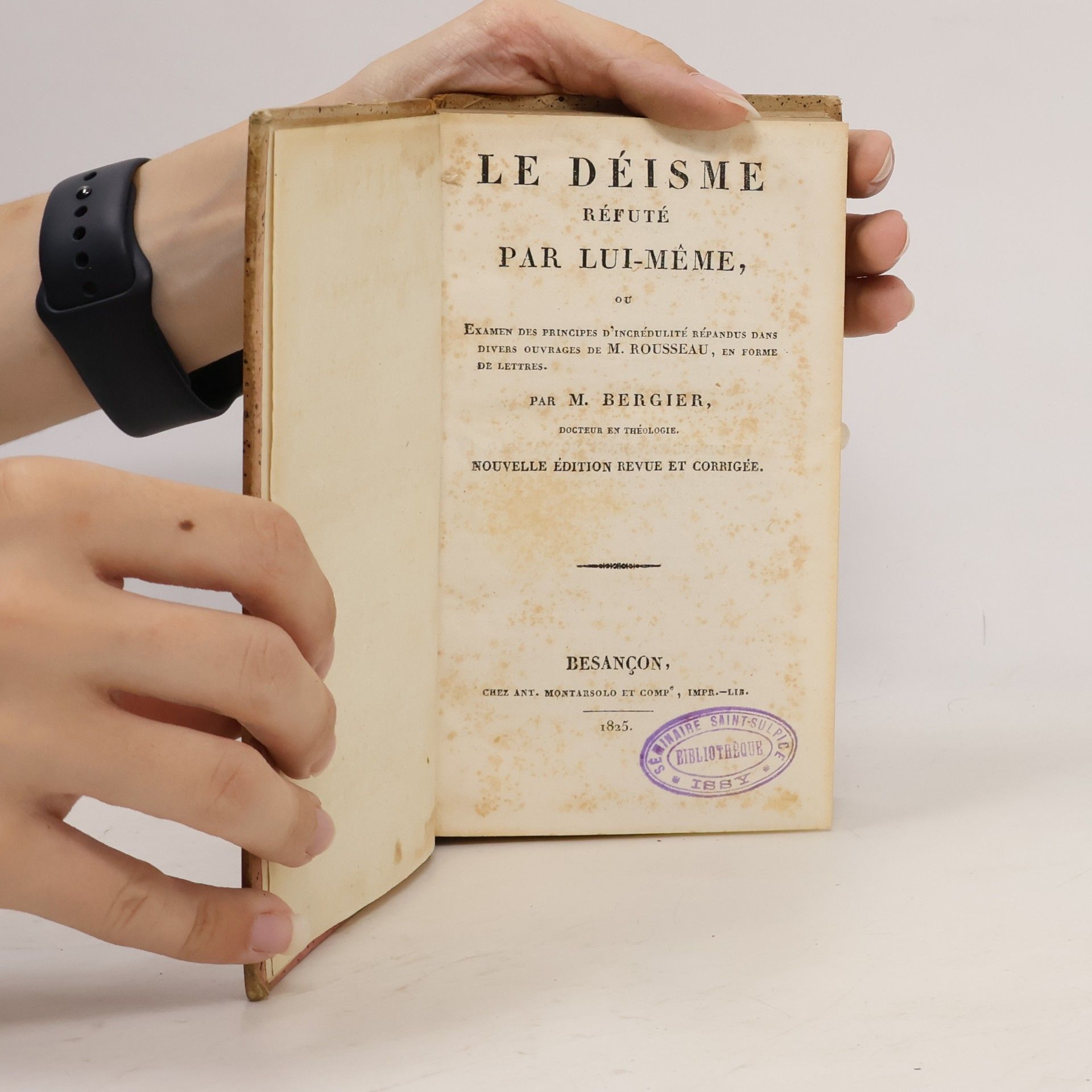 Nicolas Bergier Le Déisme Réfuté Par Lui-même