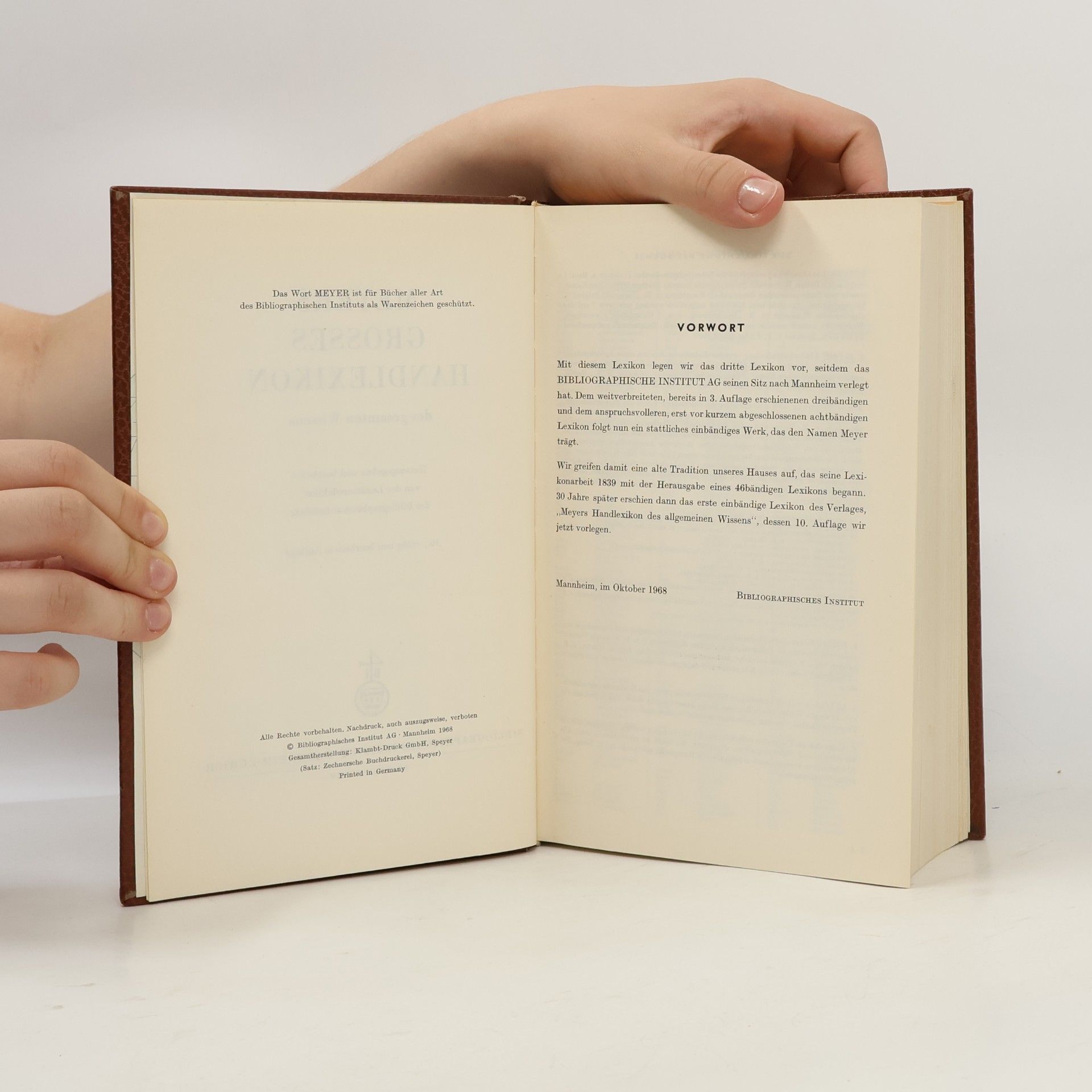 Autorenkollektiv Meyers Grosses Handlexikon